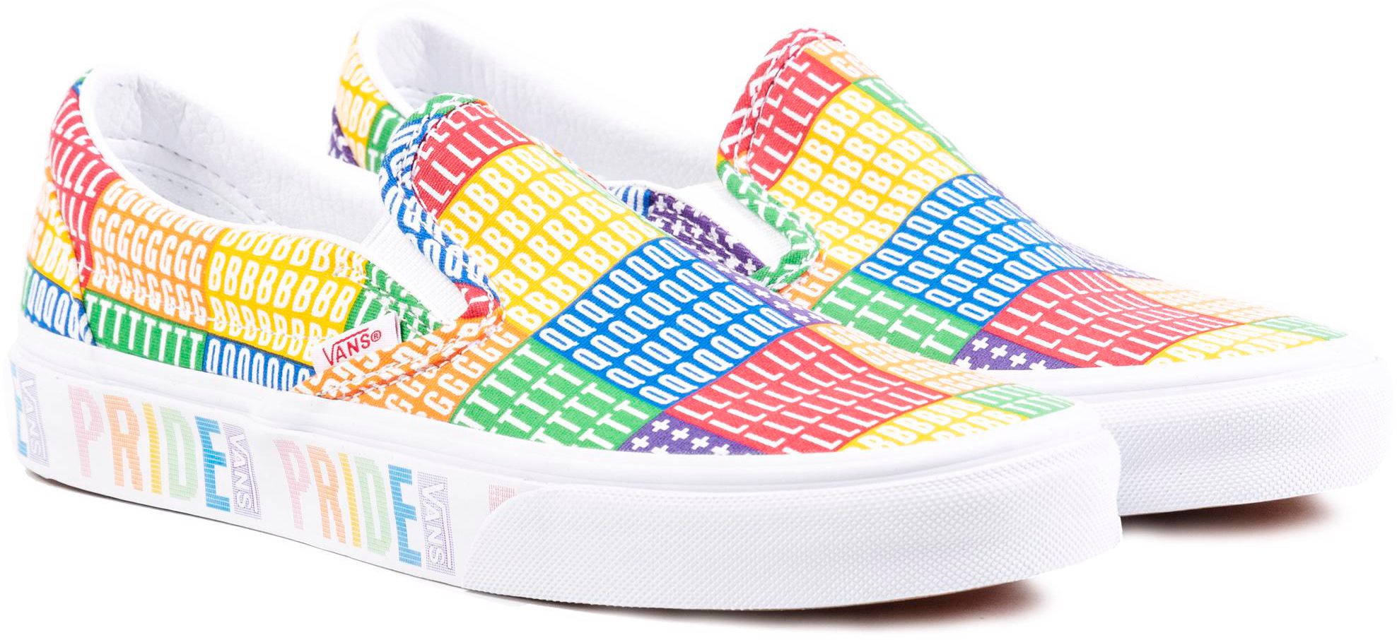 Classic vans old skool skate colorful rainbow sole black white canvas sneakers best sale