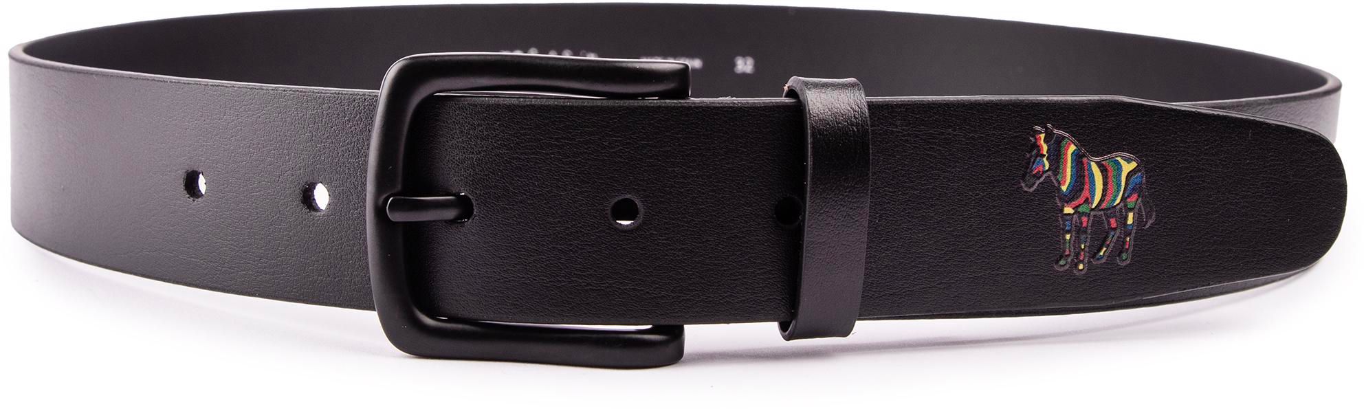 Mens Paul Smith Zebra Belt In Black Soletrader