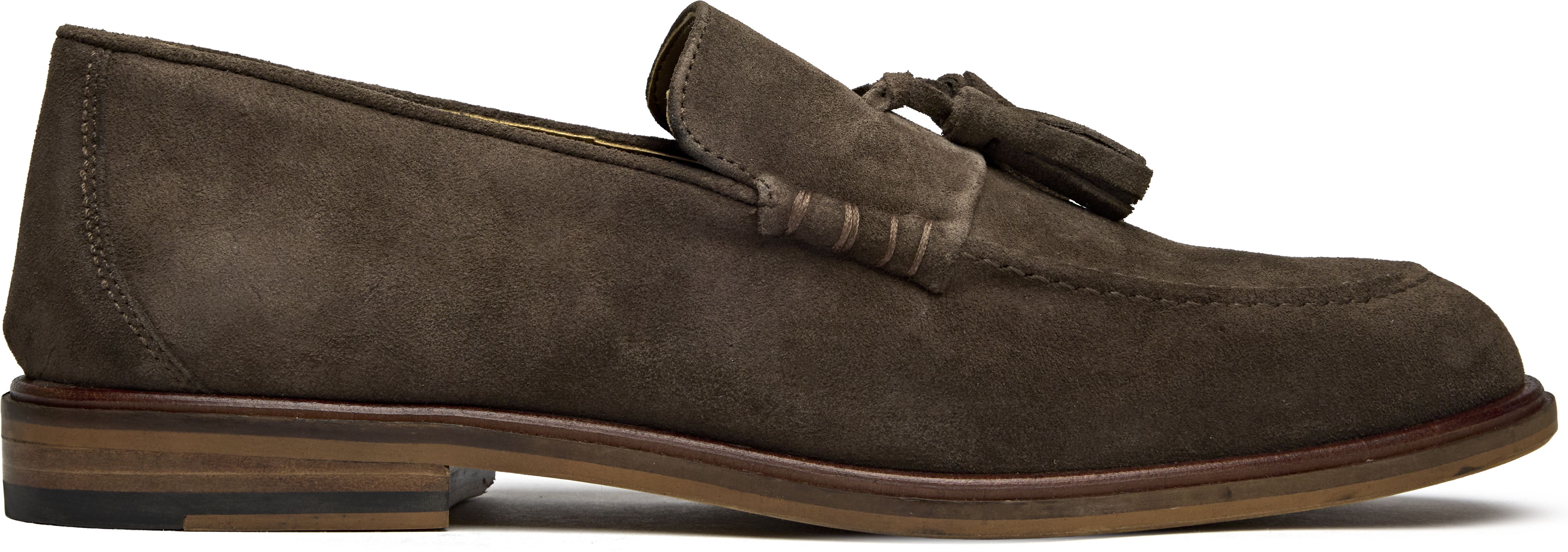 Mens Walk London Putney Tassel Shoes In Brown | Soletrader display picture 1