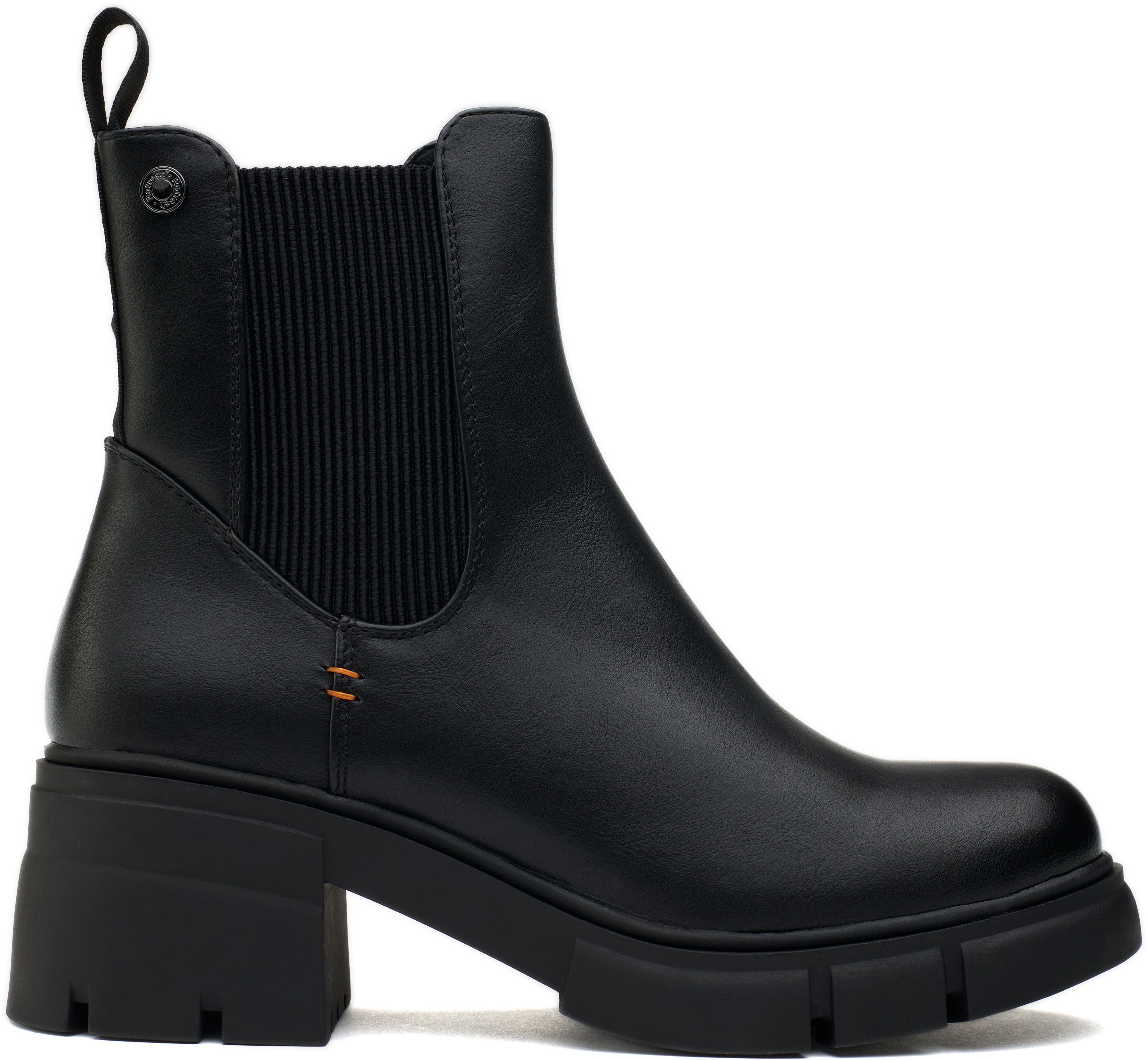 Womens Refresh Inside Zip Boots In Black Soletrader