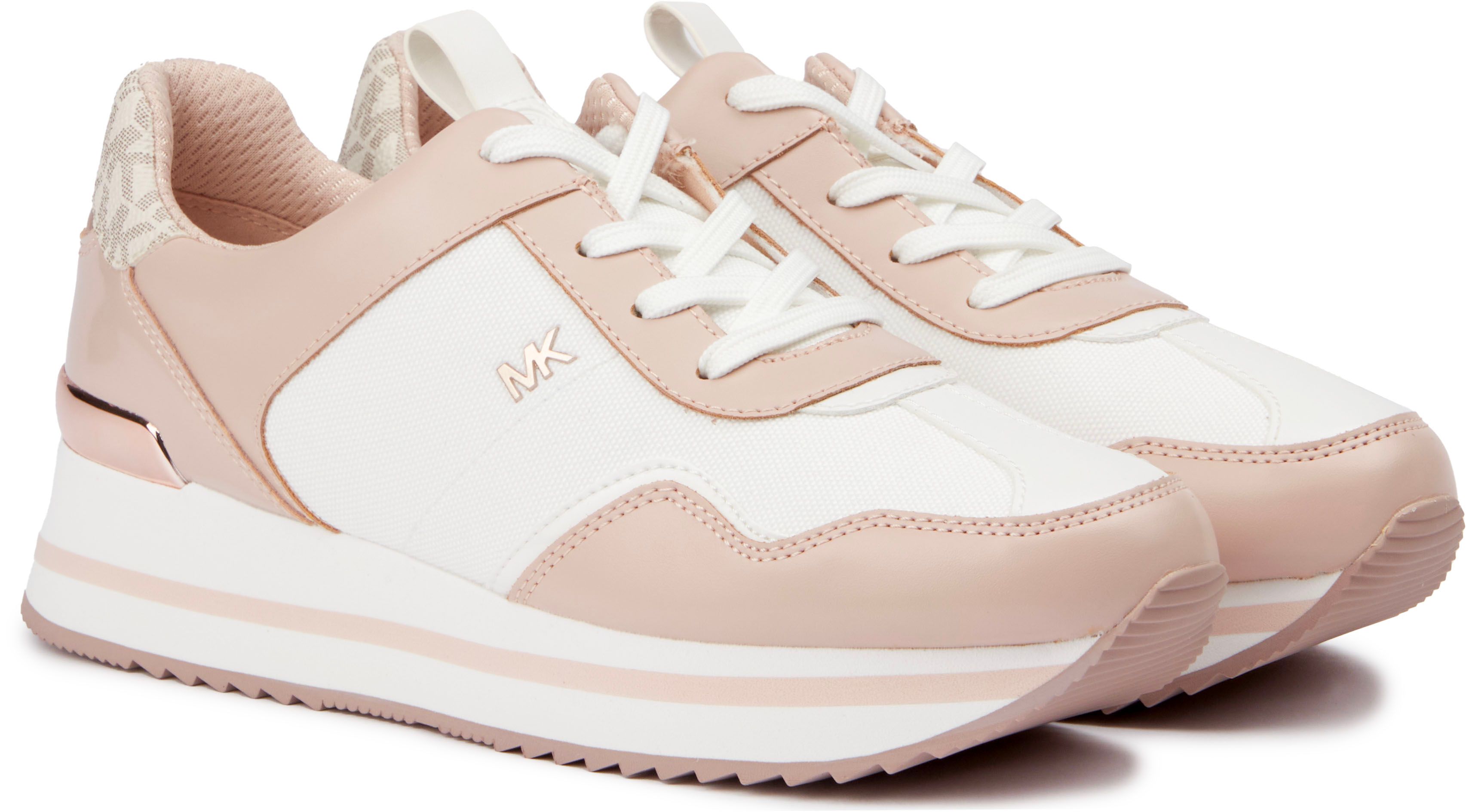 Womens Michael Kors Raina Trainers In White Soletrader