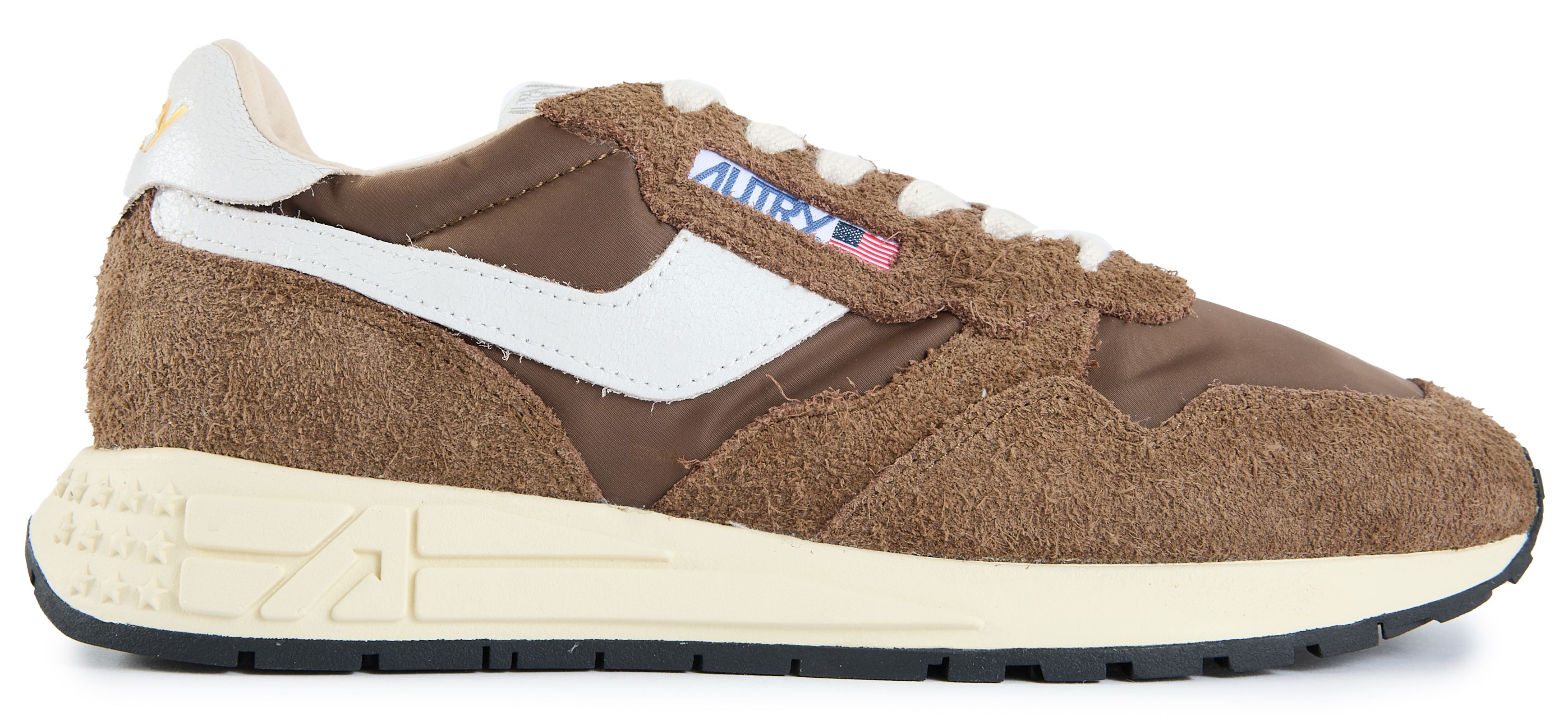 Mens Autry Reelwind Low Sneakers In Brown | Soletrader