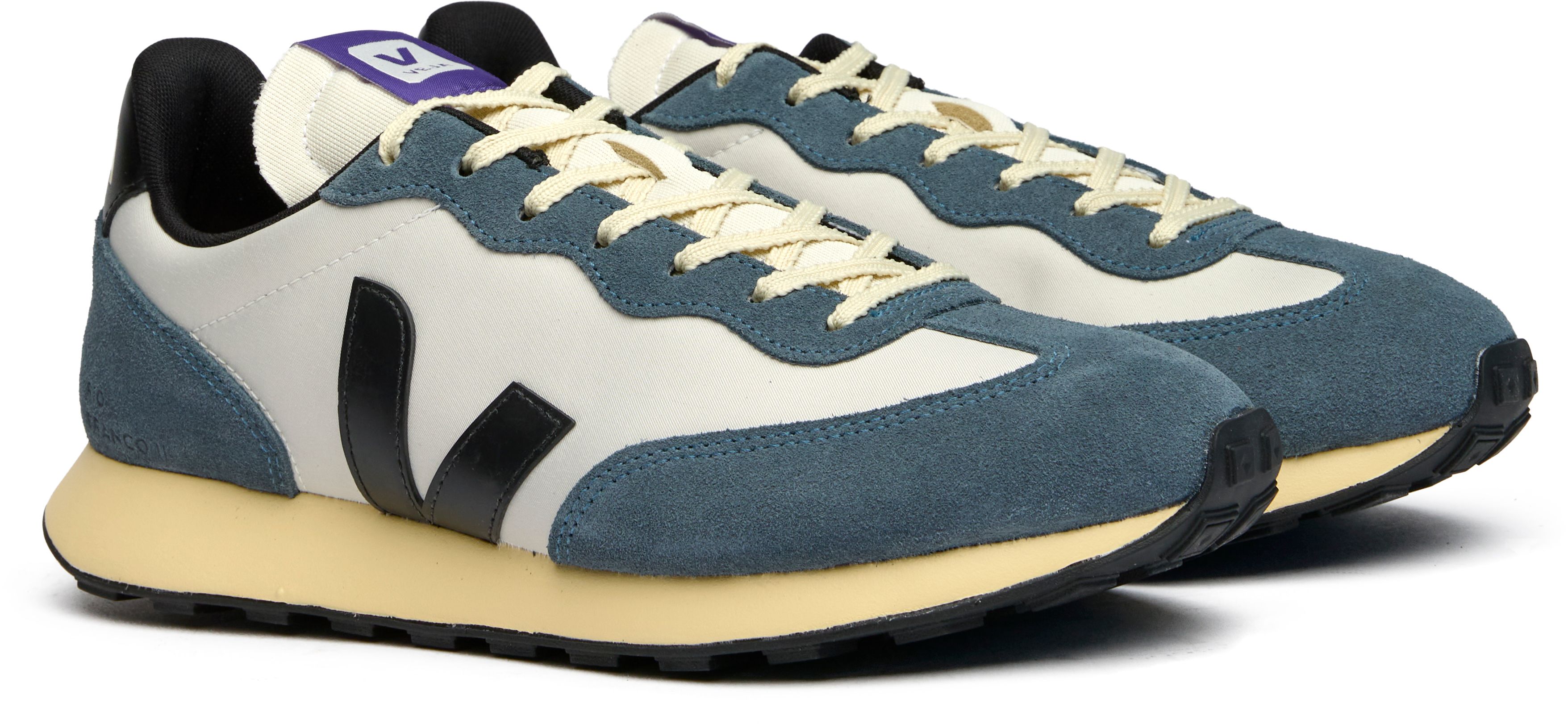 Mens Veja Rio Branco Sneakers In Natural/Blue Soletrader