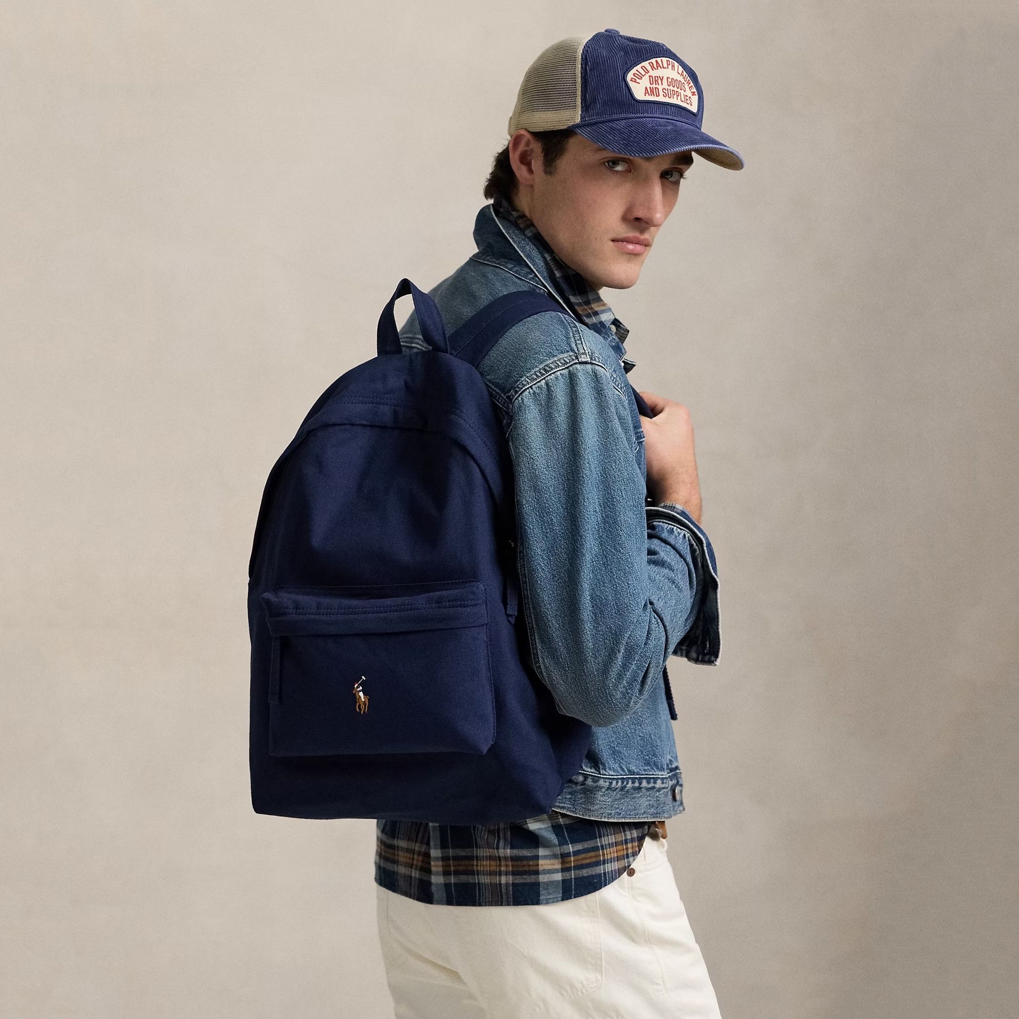 Ralph Lauren Polo Backpack Navy Blue Travel Bag Preppy Capsule GWP Unisex NWT Buy Polo Ralph Lauren Newport Navy Polo Kids Color Backpack  main image 2