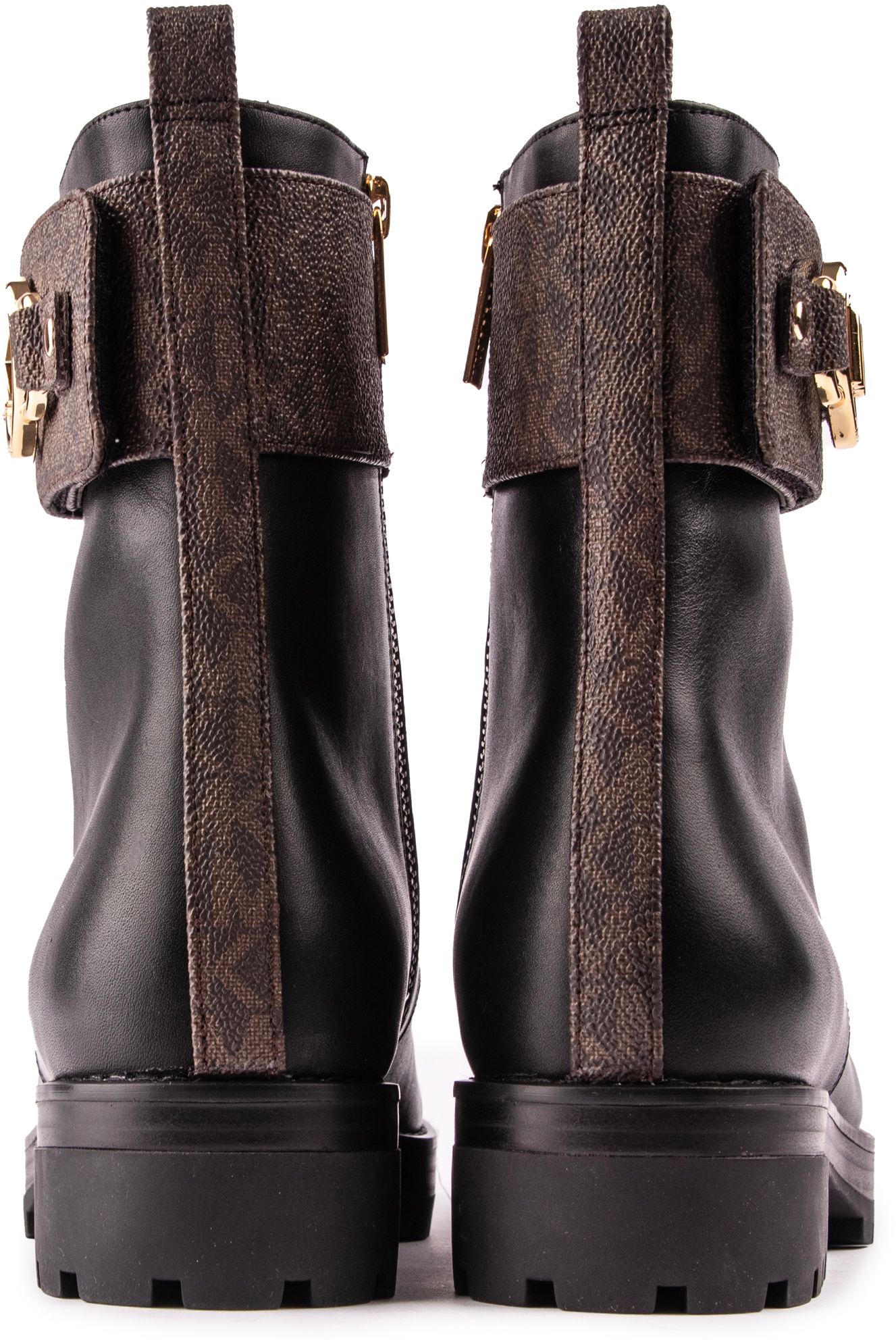 Womens Michael Kors Rory Lace Up Boots In Black | Soletrader