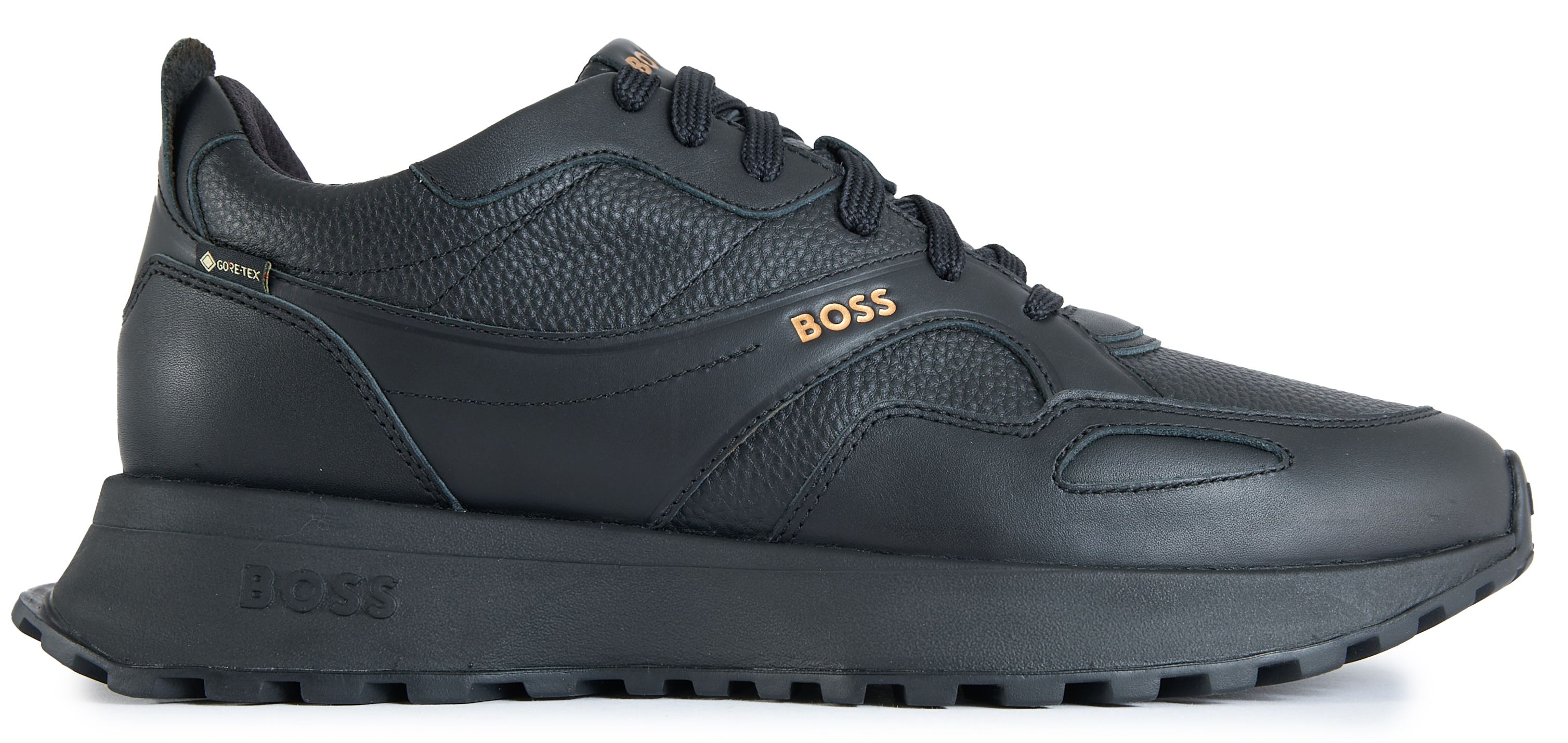 BOSS シューズ Mens Boss Jonah Run Sneakers In Black | Soletrader