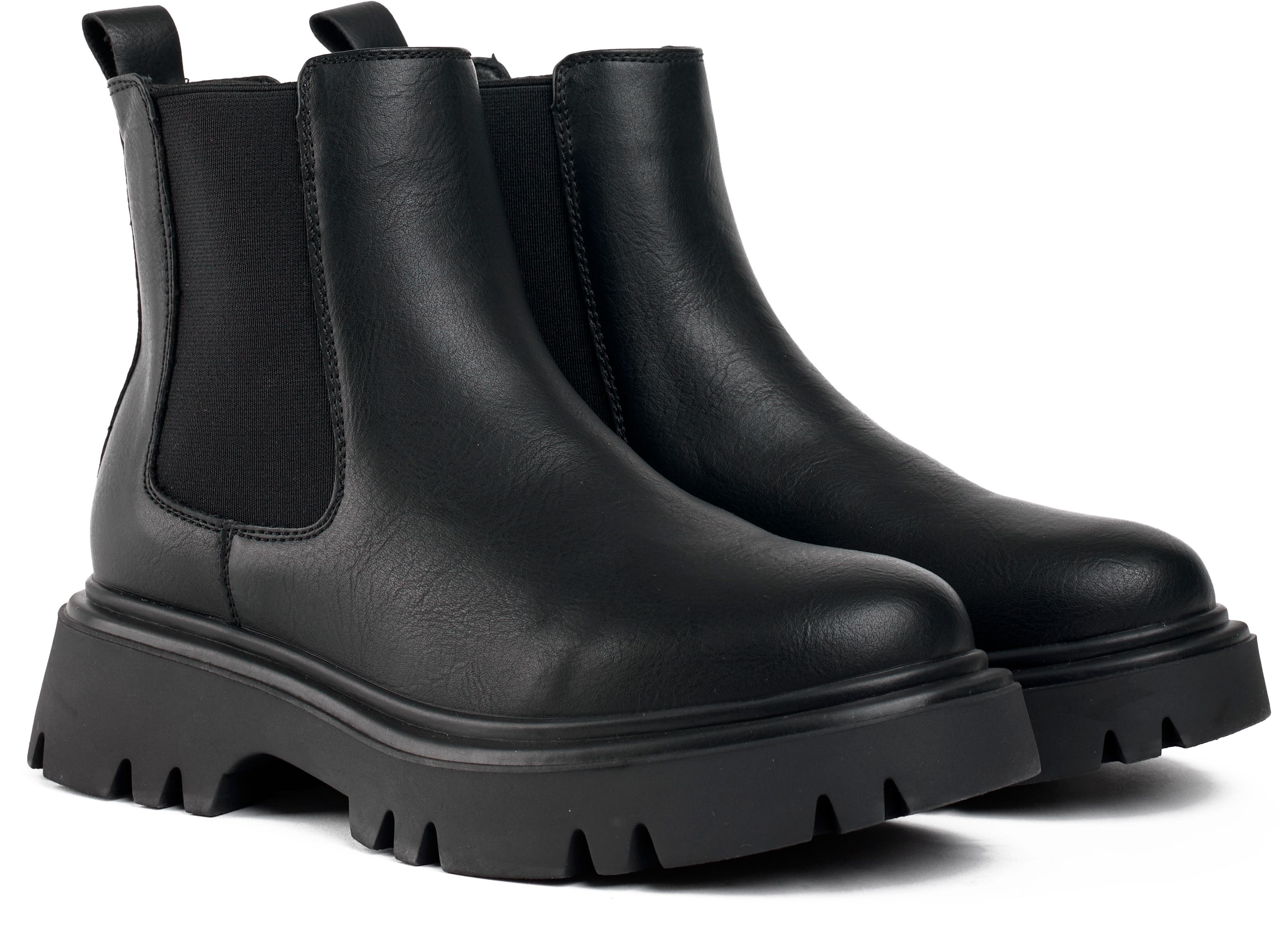 Womens V.Gan Vegan Russ Chelsea Boots In Black Soletrader