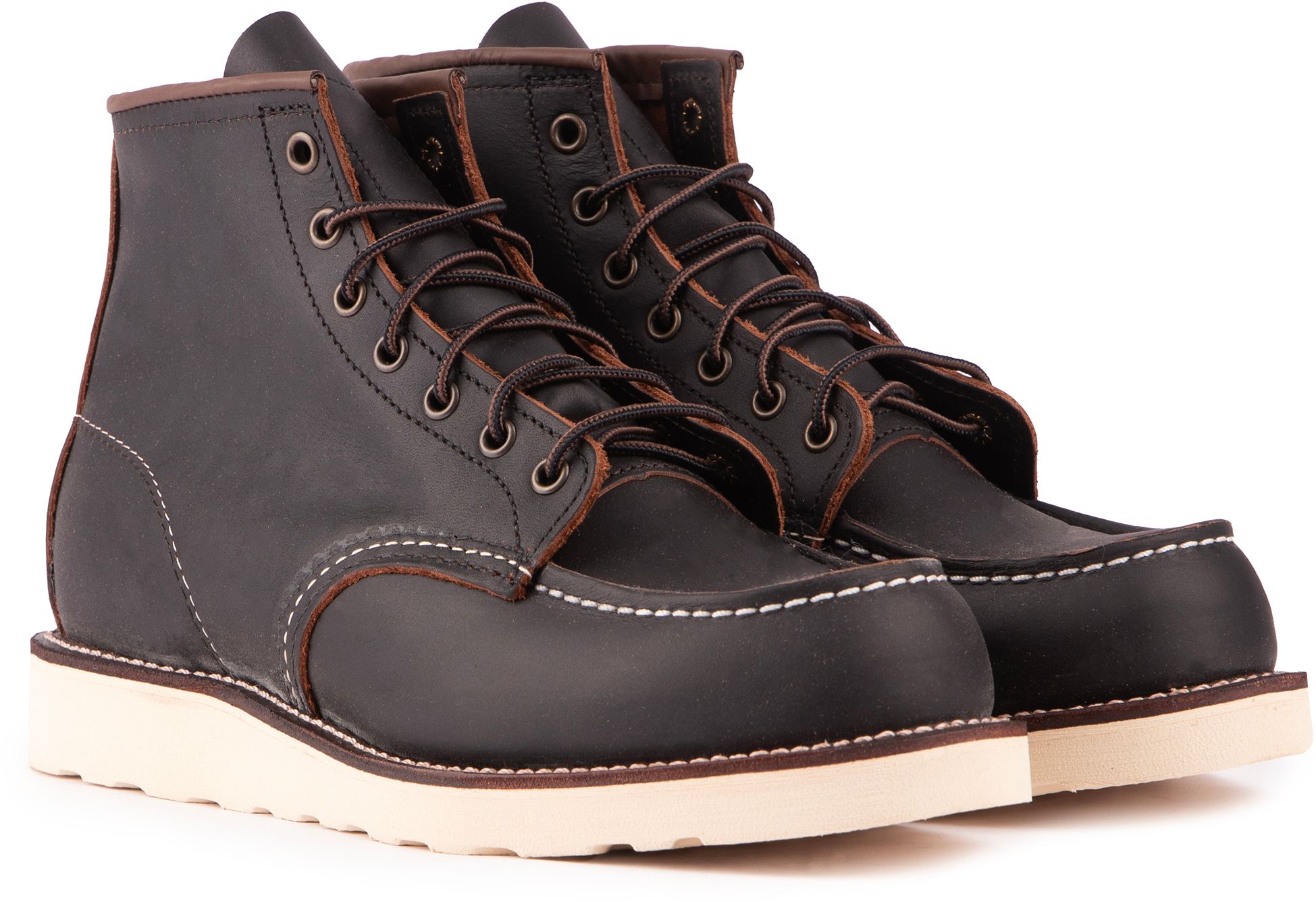 Black work boots red wing online