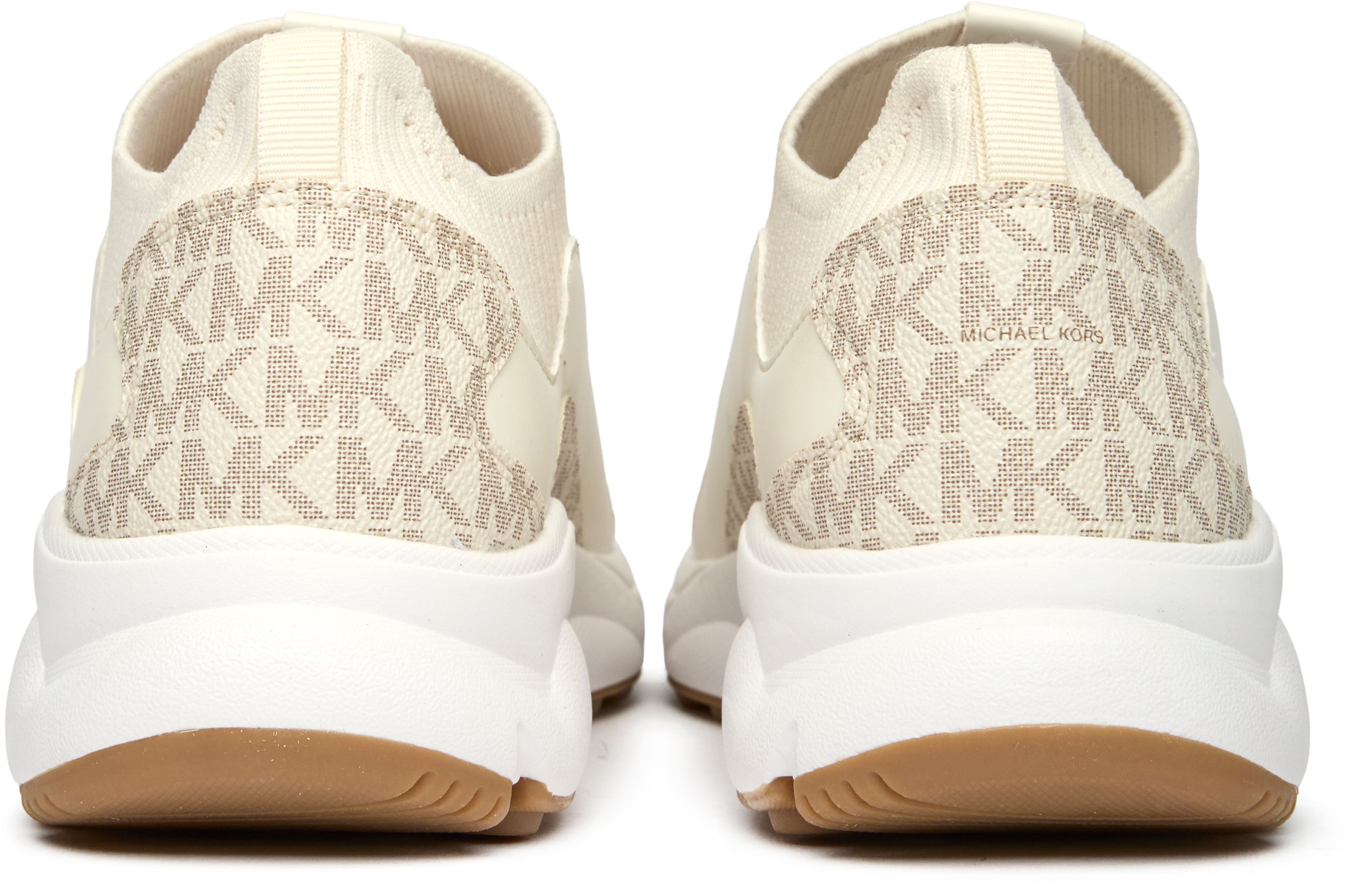 Womens Michael Kors Sami Knit Sneakers In Natural | Soletrader