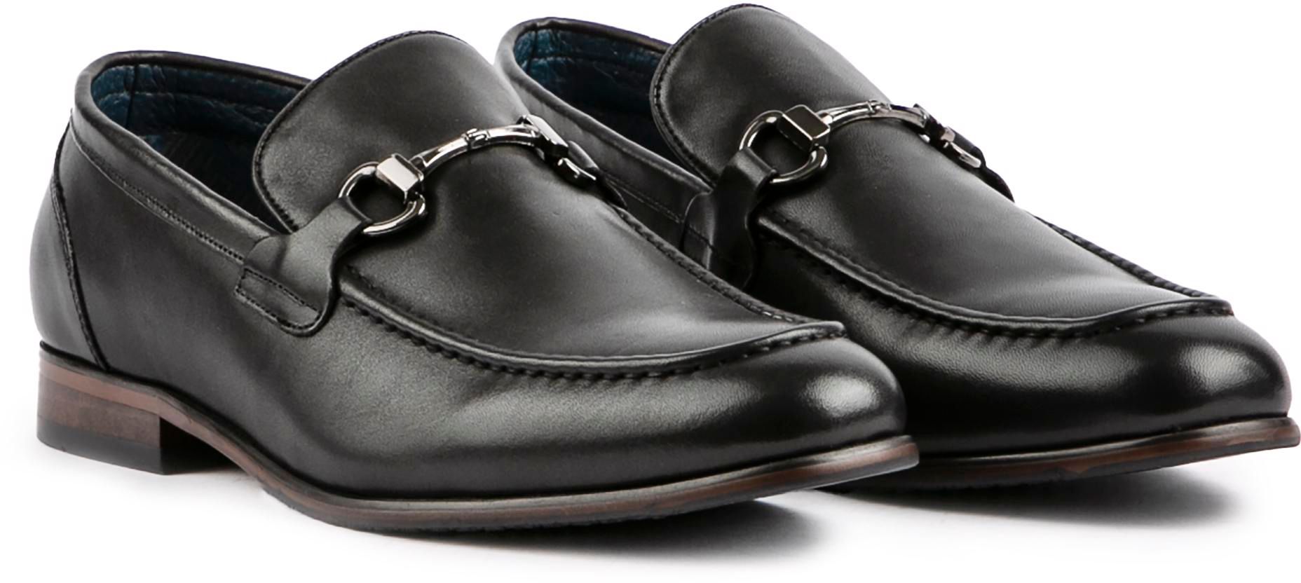 Mens Sole Sapley Snaffle Loafer Shoes In Black Soletrader