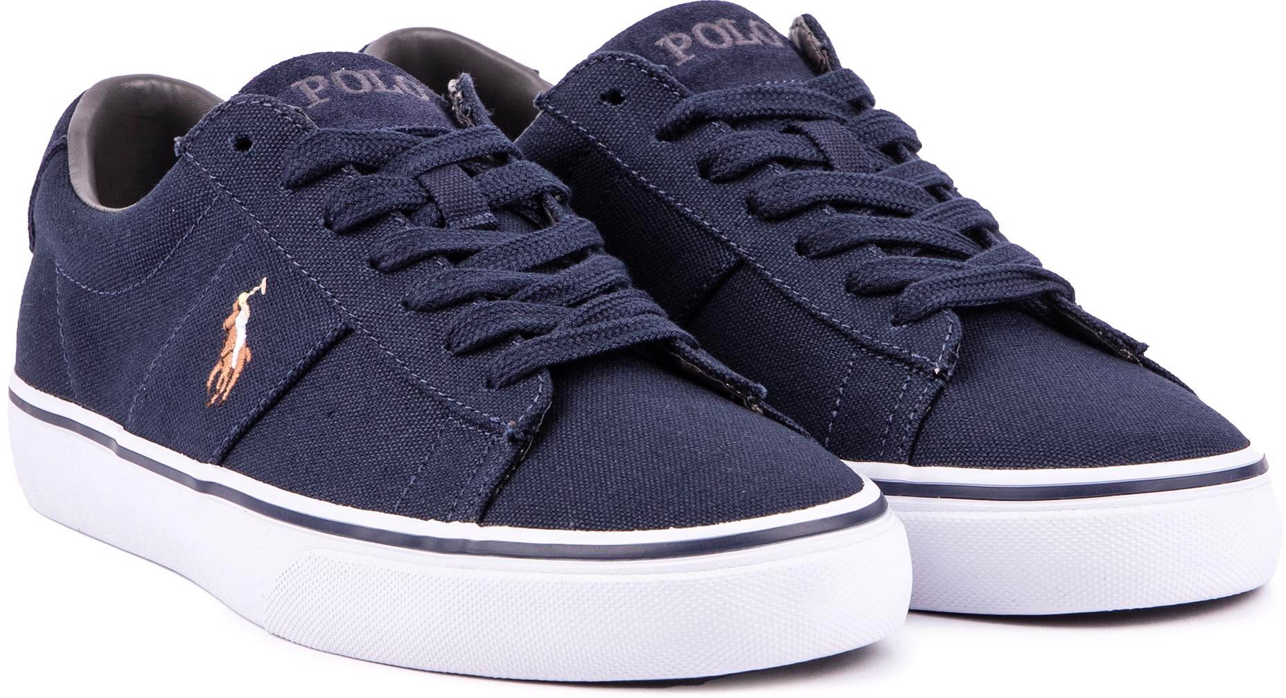 Mens Polo Ralph Lauren Sayer Sneakers In Navy Blue Soletrader