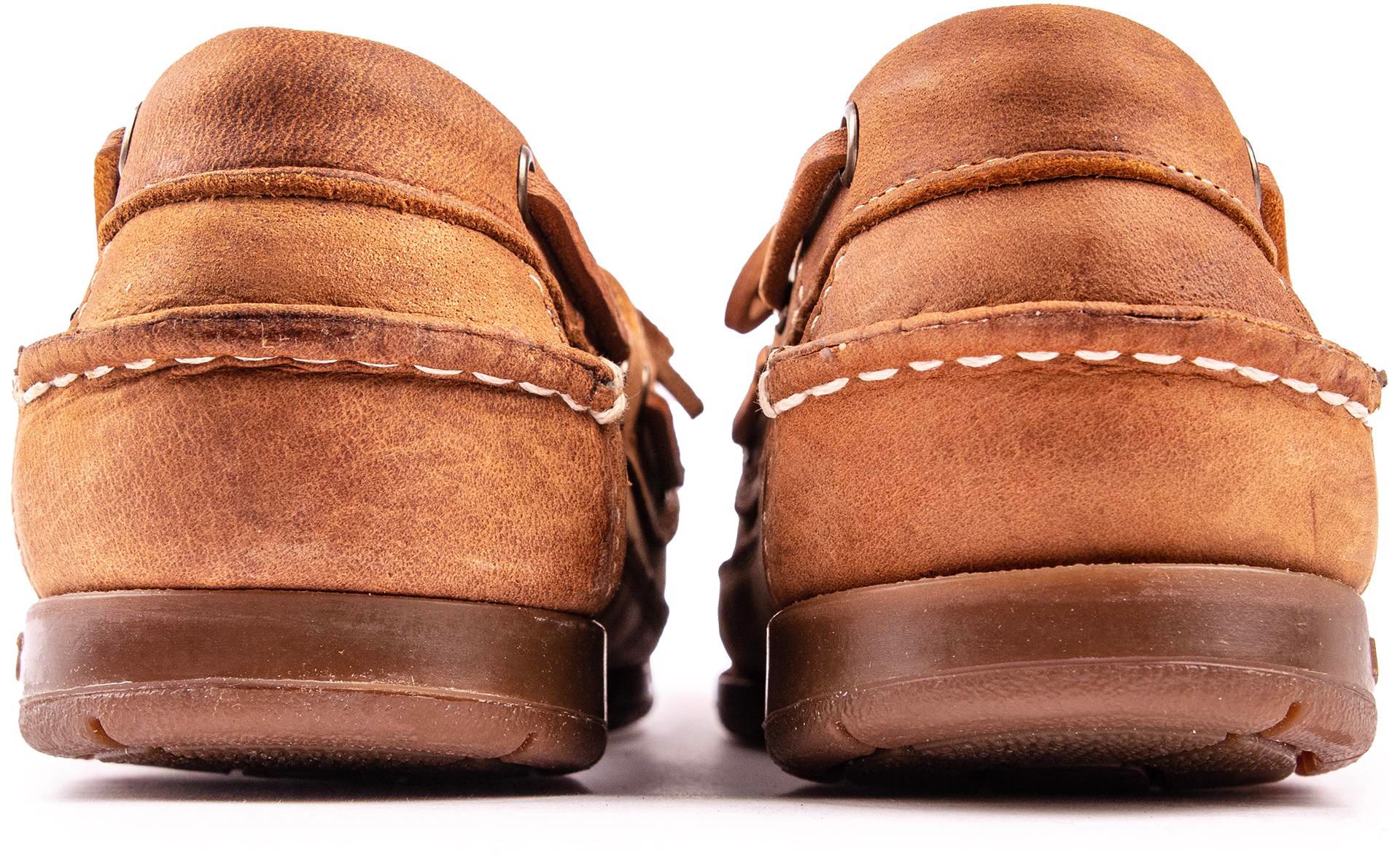 Sebago Herren Schooner Bootsschuhe Braun - Crazy Horse Leder Loafers