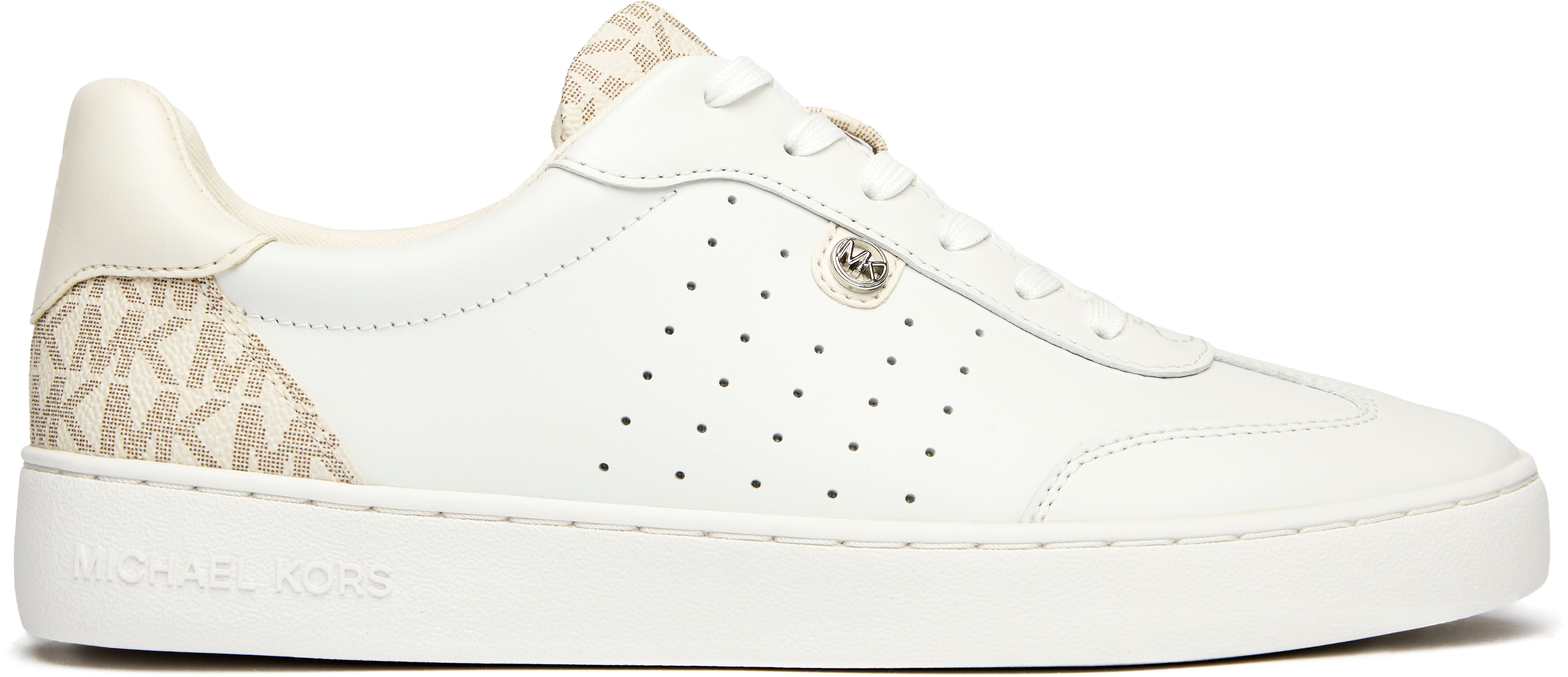 Womens Michael Kors Scotty Sneakers In White | Soletrader
