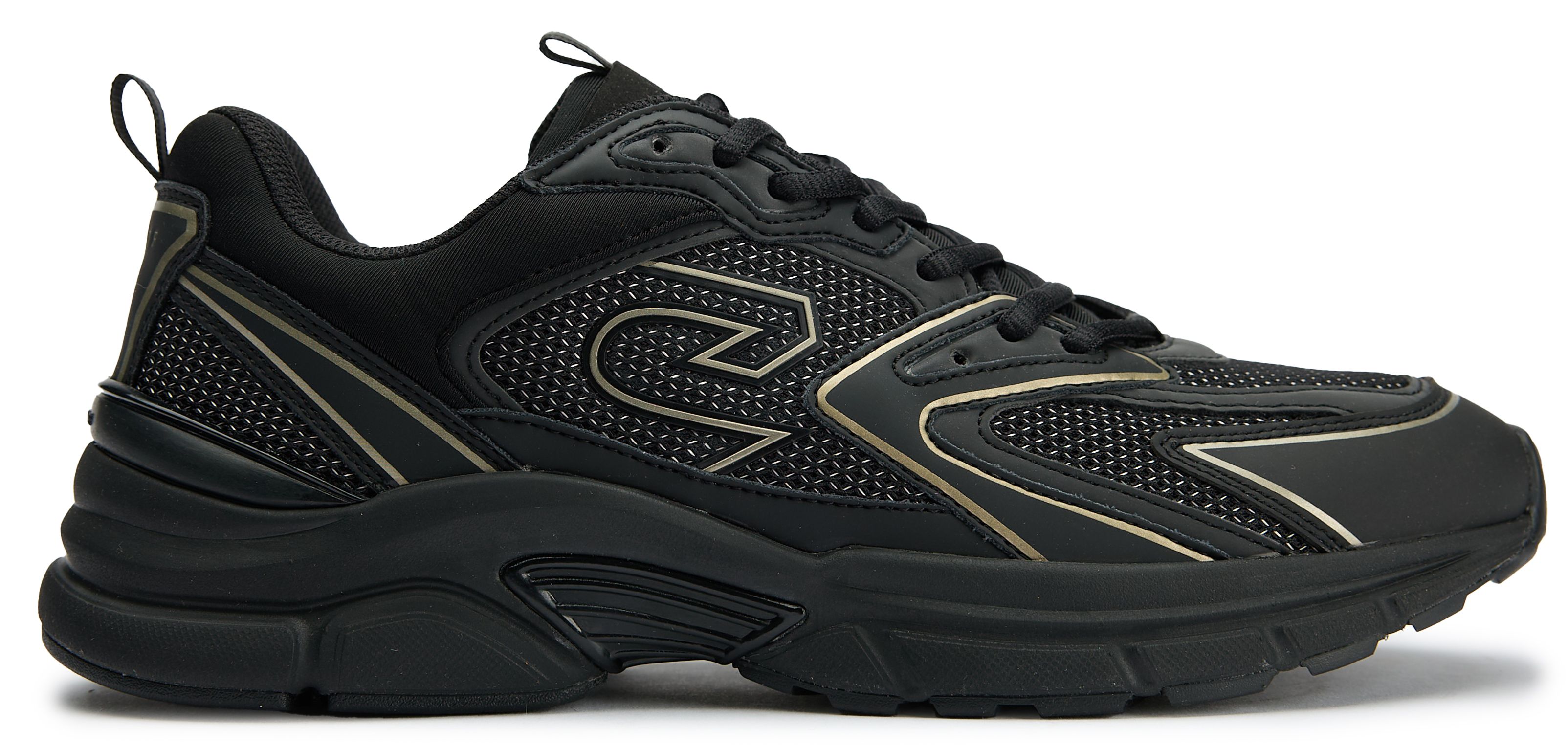 Mens Cruyff Scorpius Sneakers In Black Gold | Soletrader