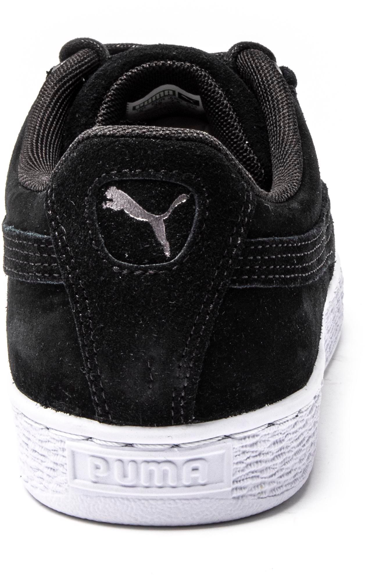 Puma suede black white gold on sale