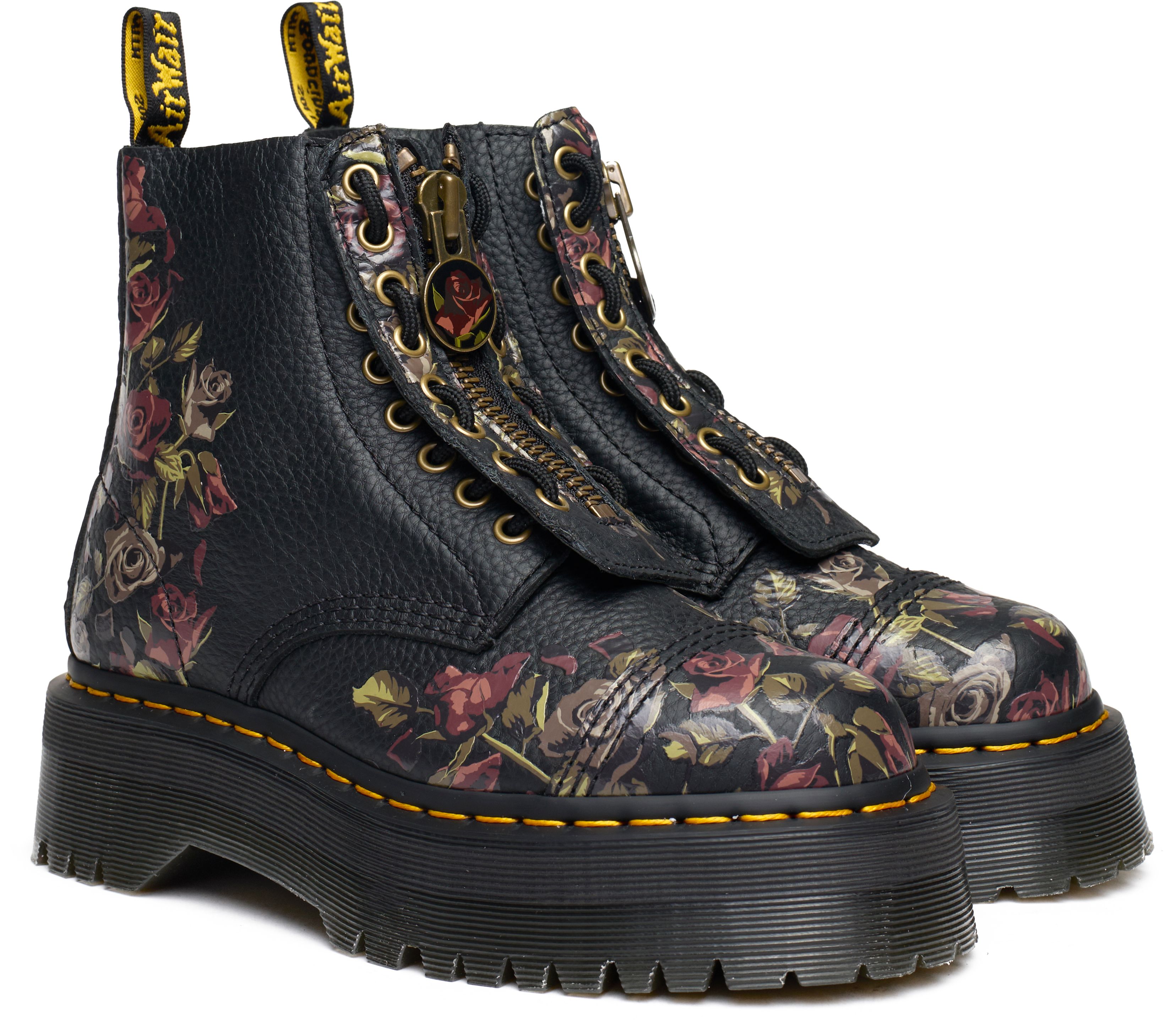 Doc martens floral boots on sale