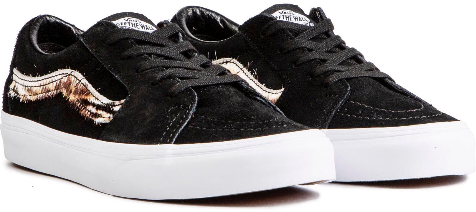 Womens Vans Sk8 Low Trainers In Black Tiger Soletrader