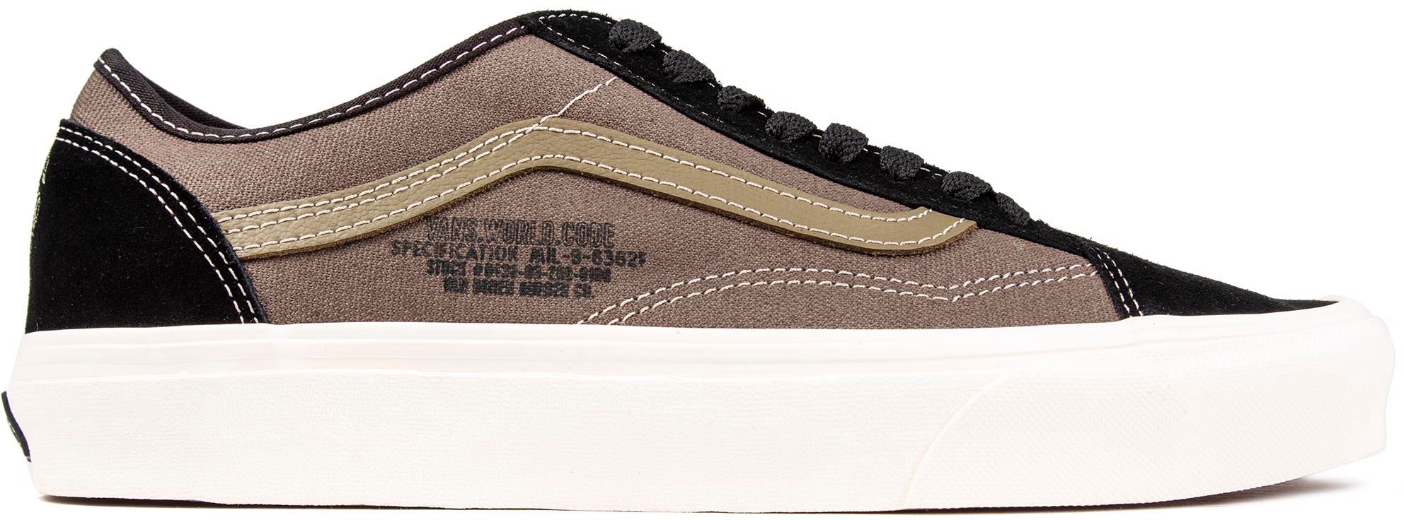 Mens Vans Old Skool Trainers In Black Grape Leaf Soletrader