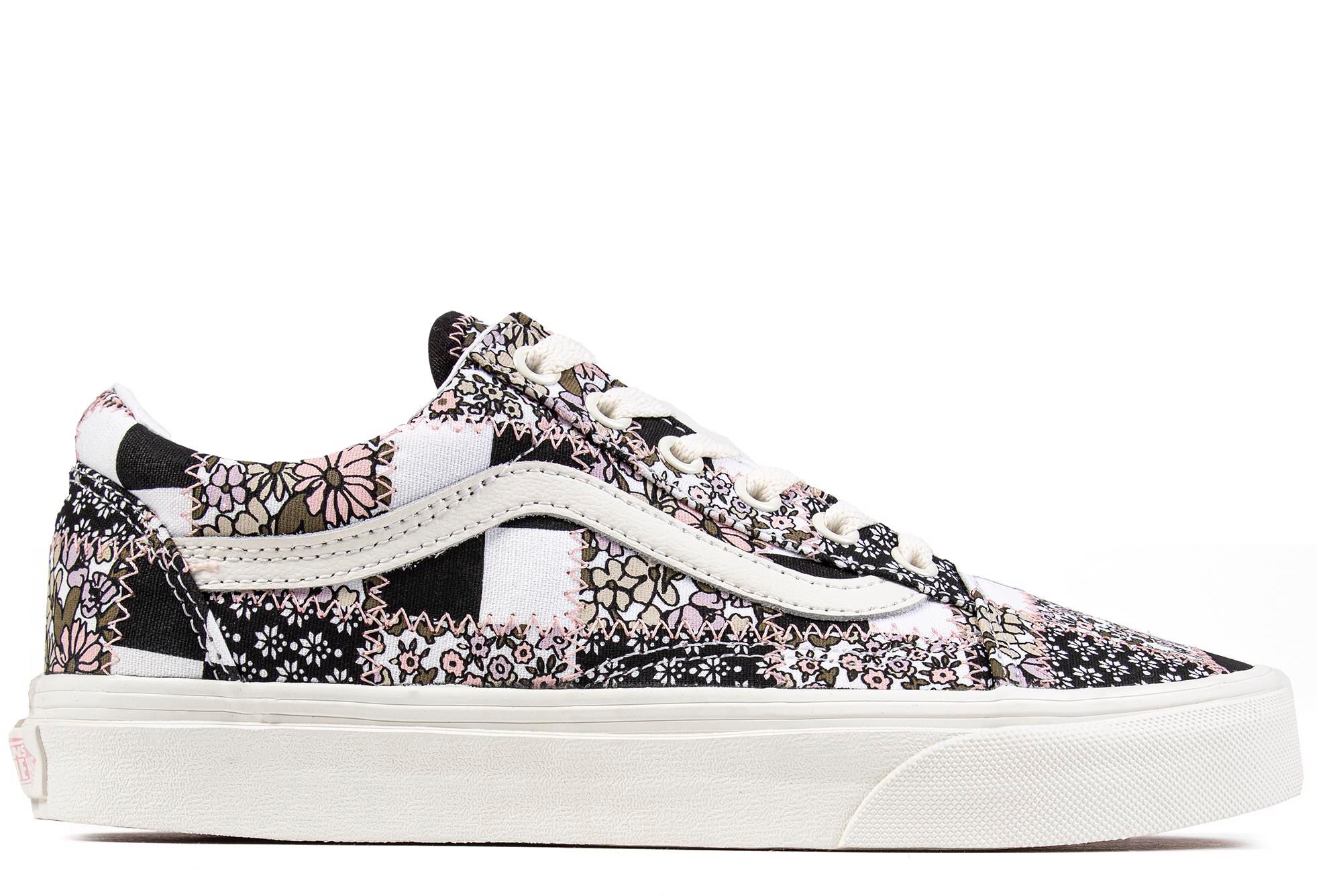 Womens Vans Old Skool Trainers In Multi Marshmallow Soletrader