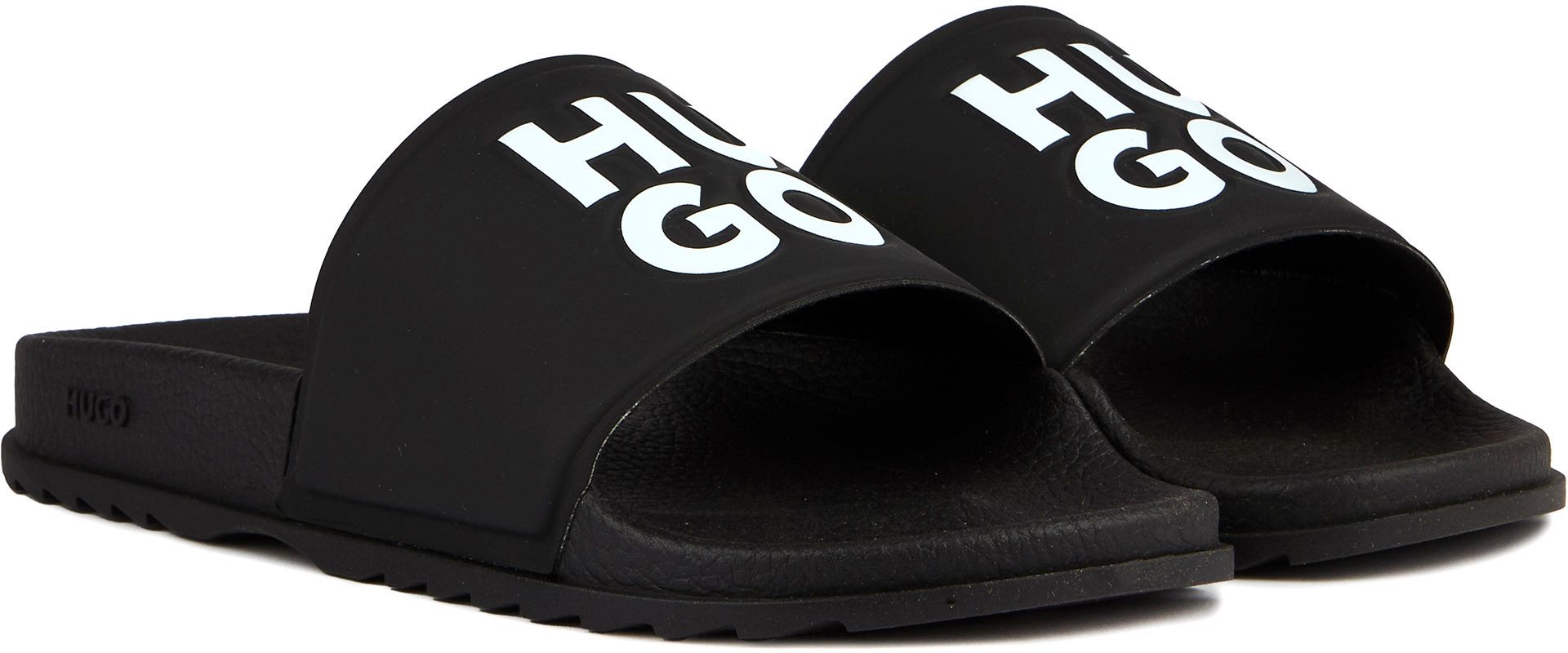 Hugo boss sliders black and white deals