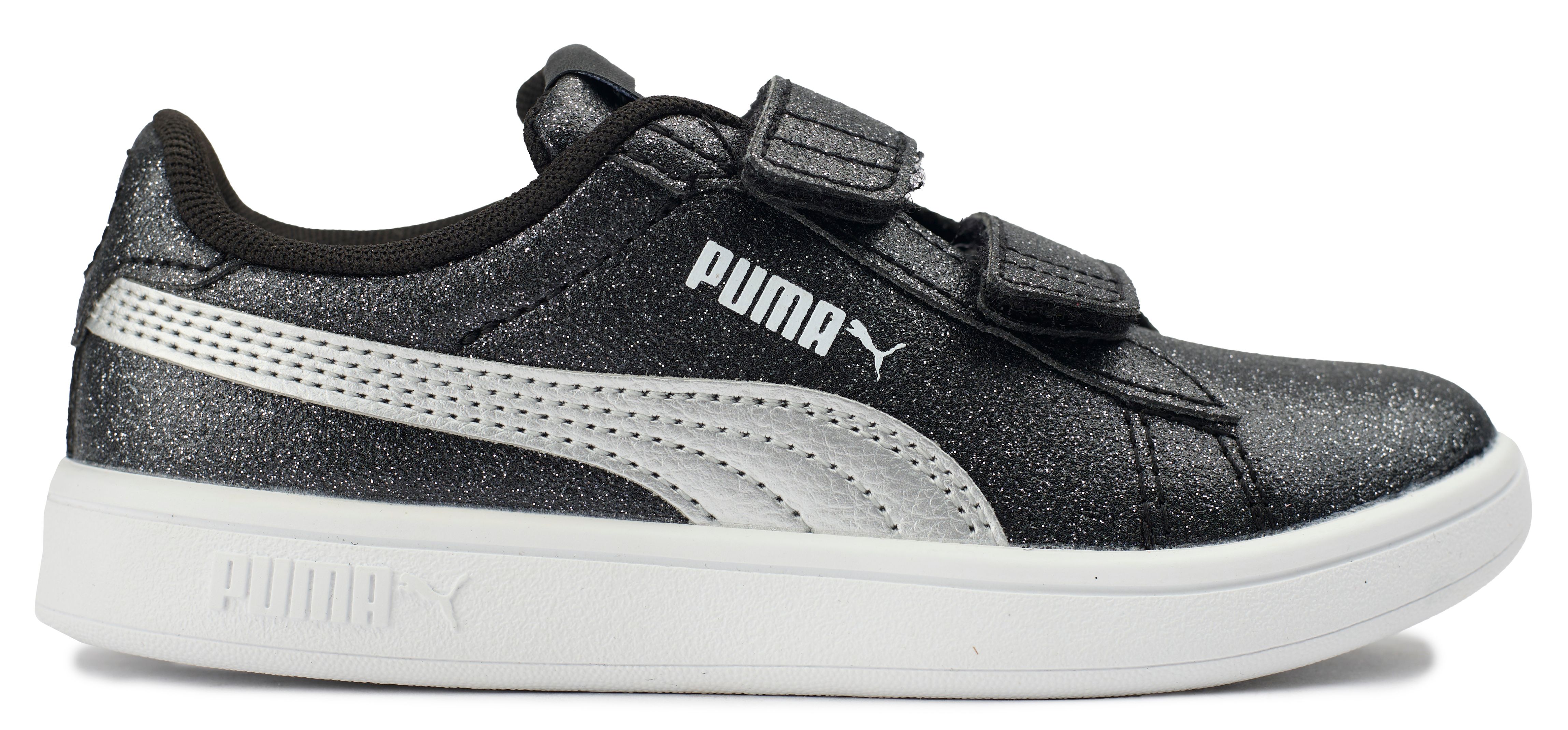 Puma Infants Smash Glitter Glam Sneakers Black