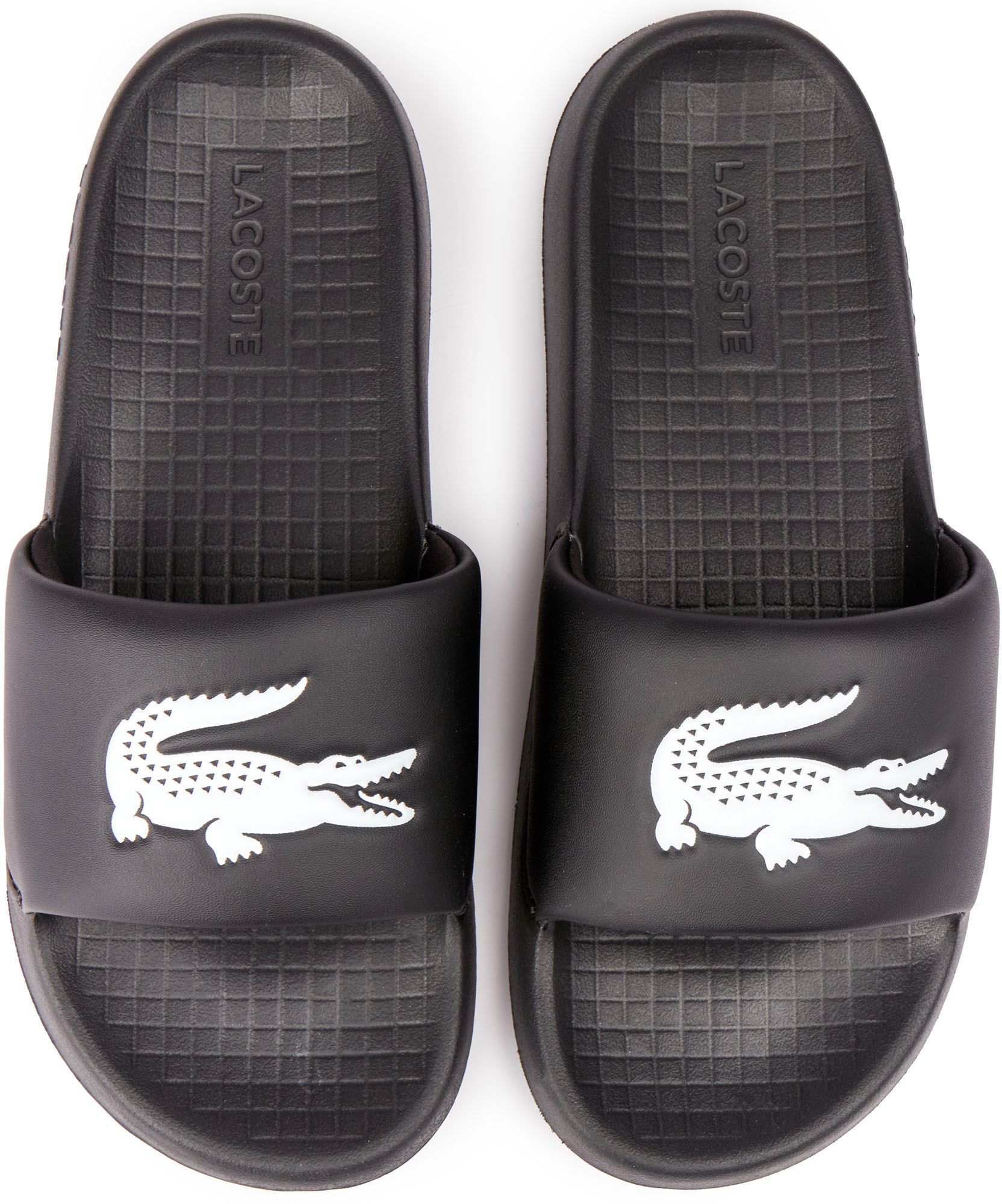 Cheap lacoste slides hotsell