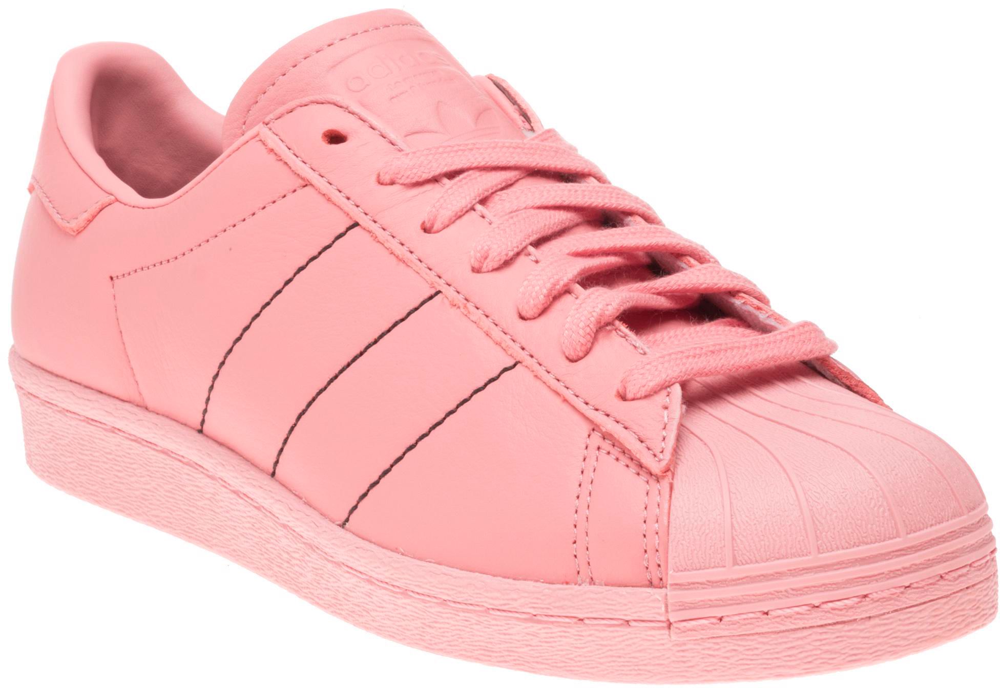 Boys Girls Adidas Superstar Trainers In Trace Pink Soletrader