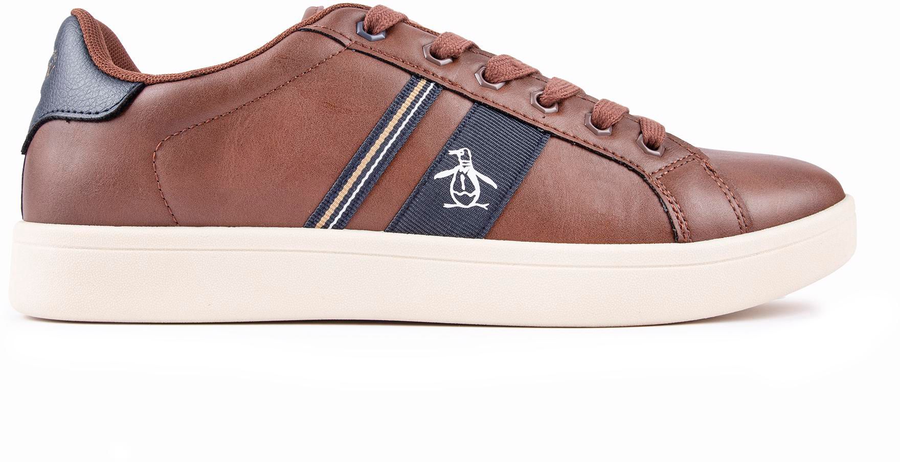 Mens Original Penguin Steadman Retro Trainers In Tan Soletrader