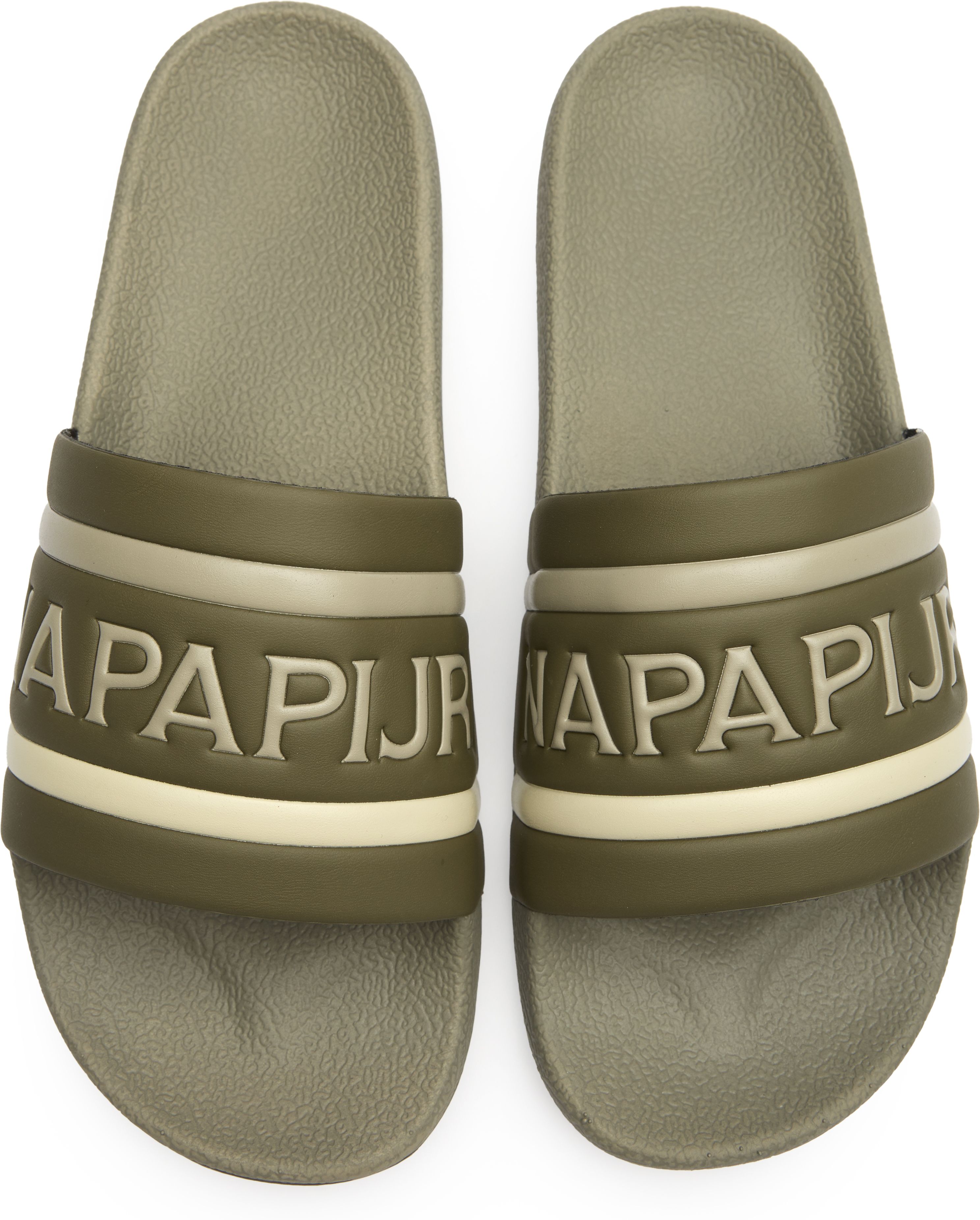 Mens Napapijri Stream Sandals In Olive Green | Soletrader display picture 1