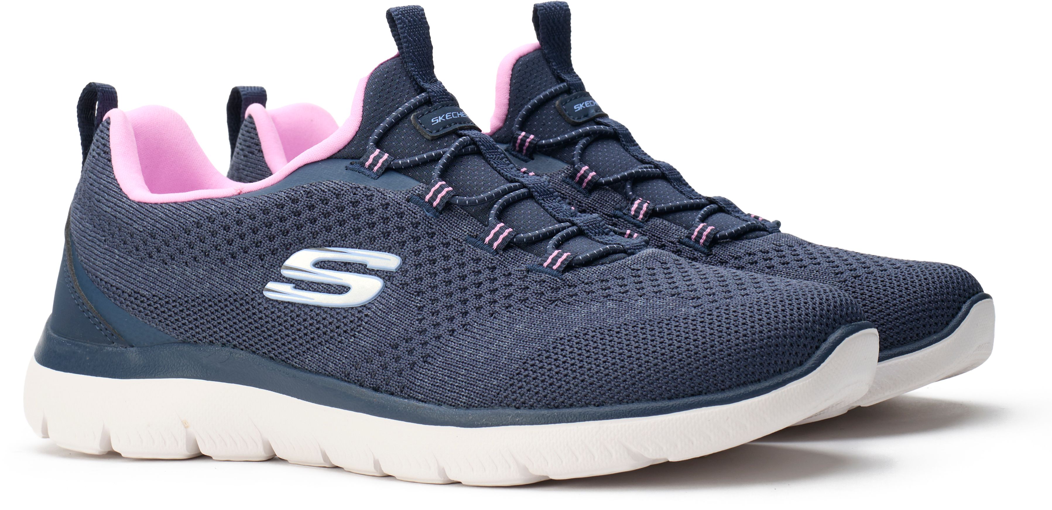 Womens Skechers Summits Trainers In Blue Soletrader