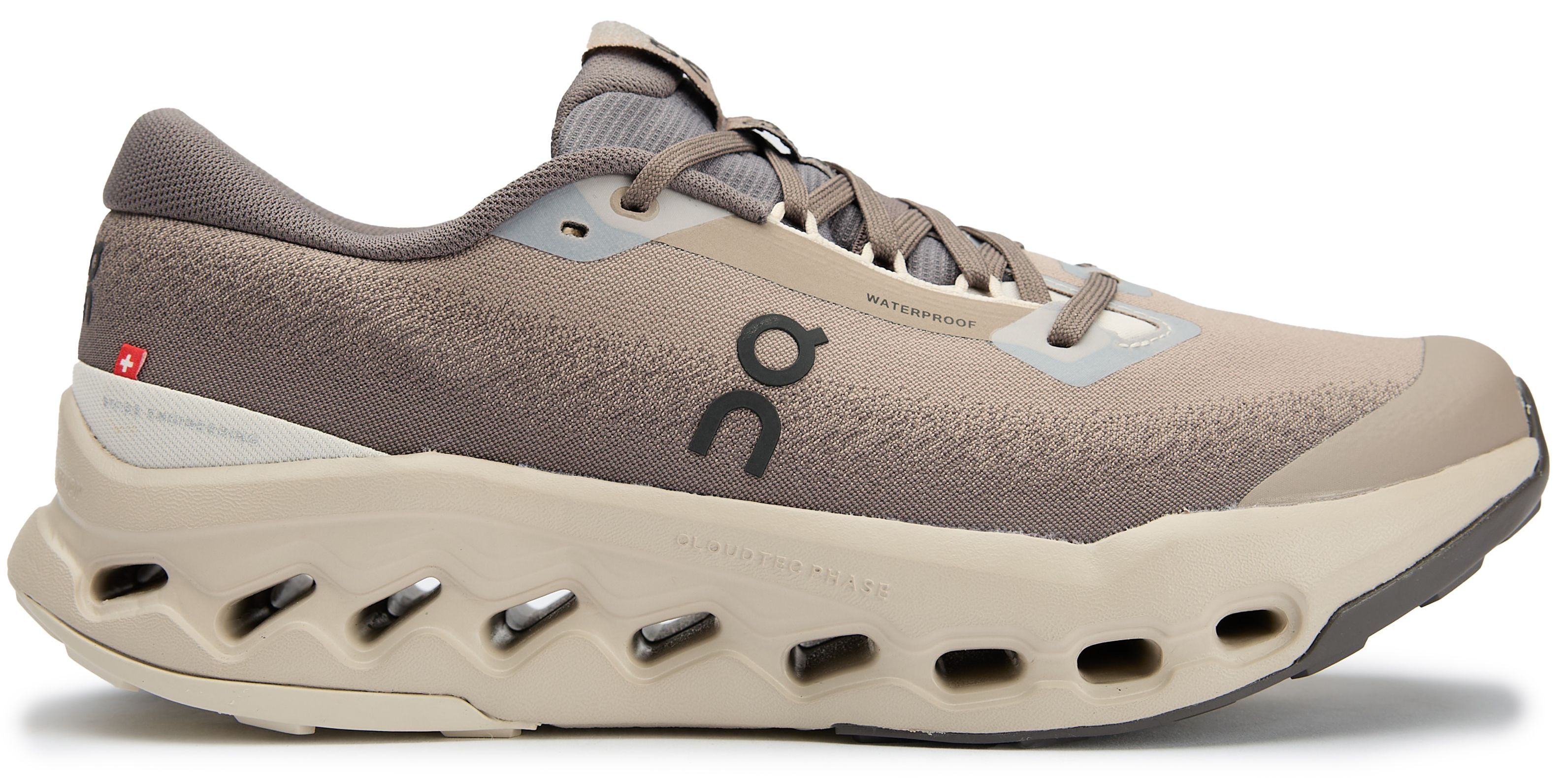 Mens On Cloudsurfer Trail 2 Waterproof Trainers In Cinder | Soletrader