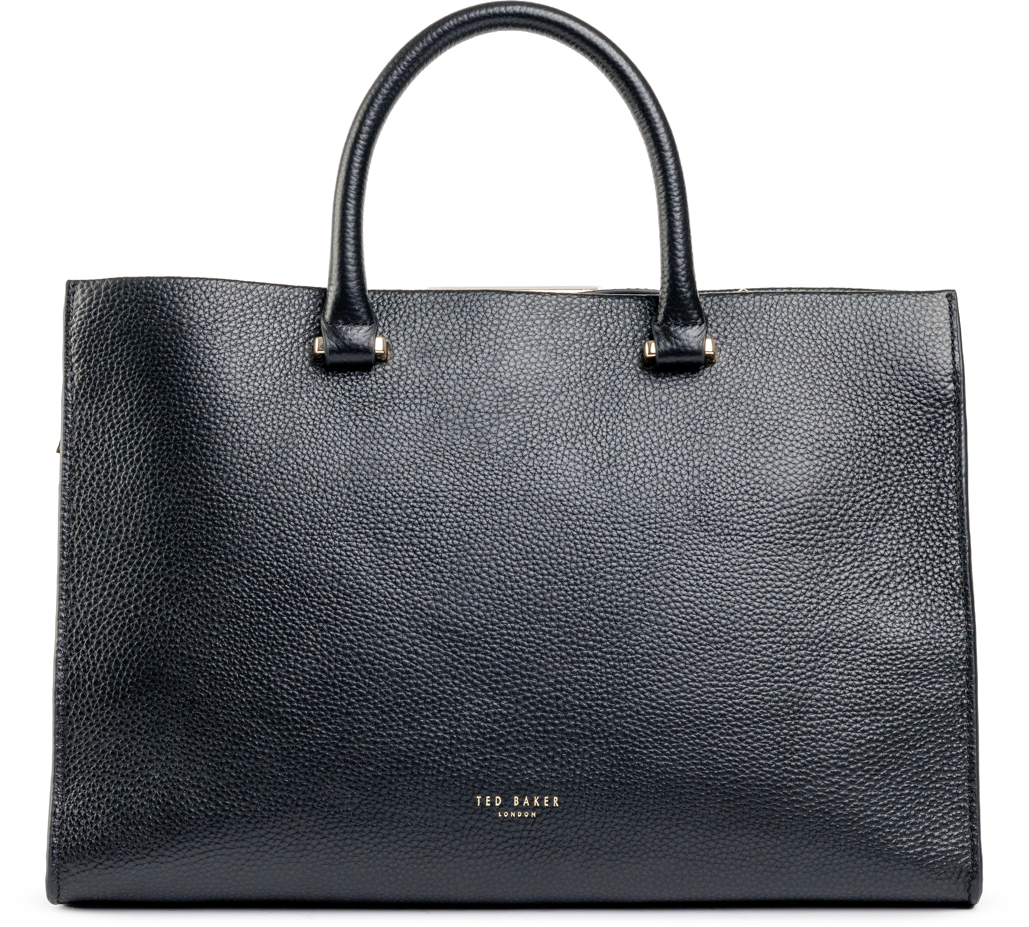 Ted baker black leather handbag online