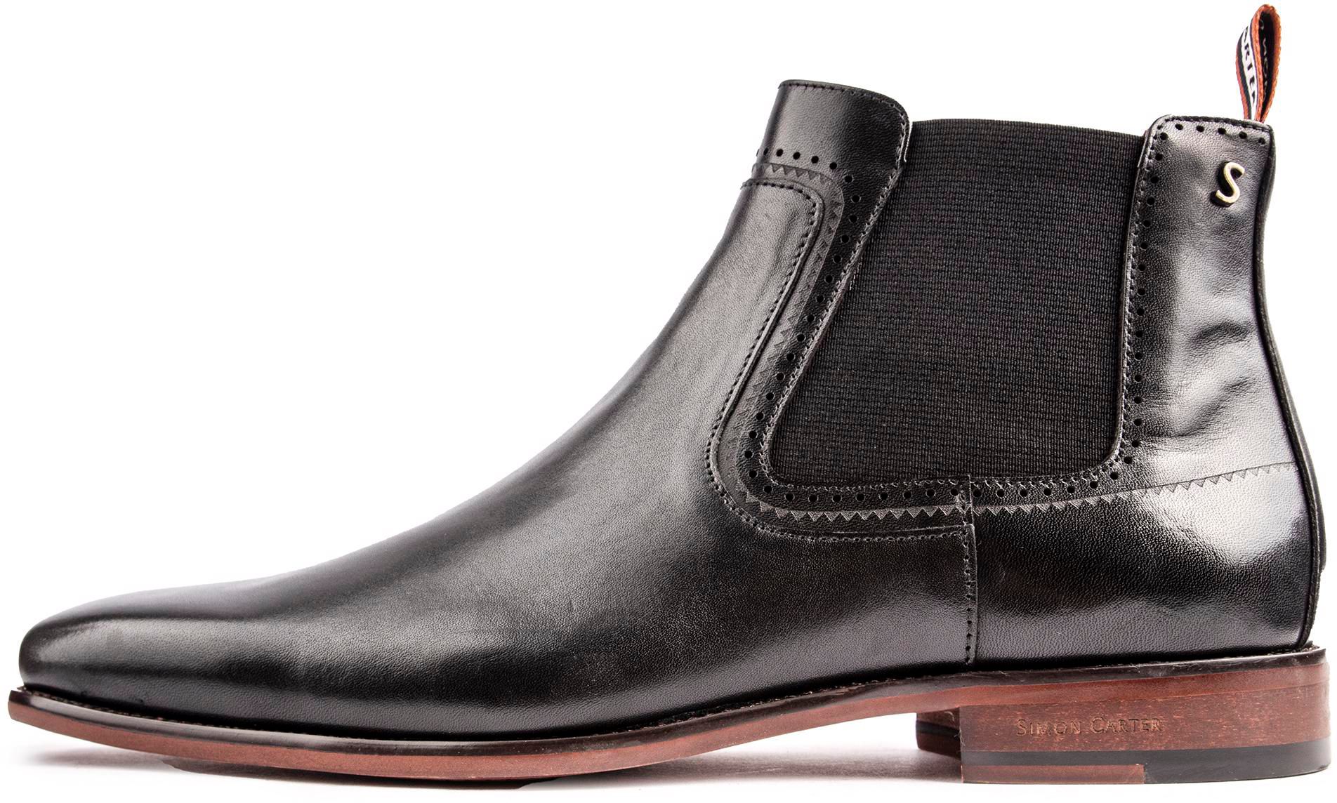 Mens Simon Carter Clover 3 Chelsea Boots In Tan