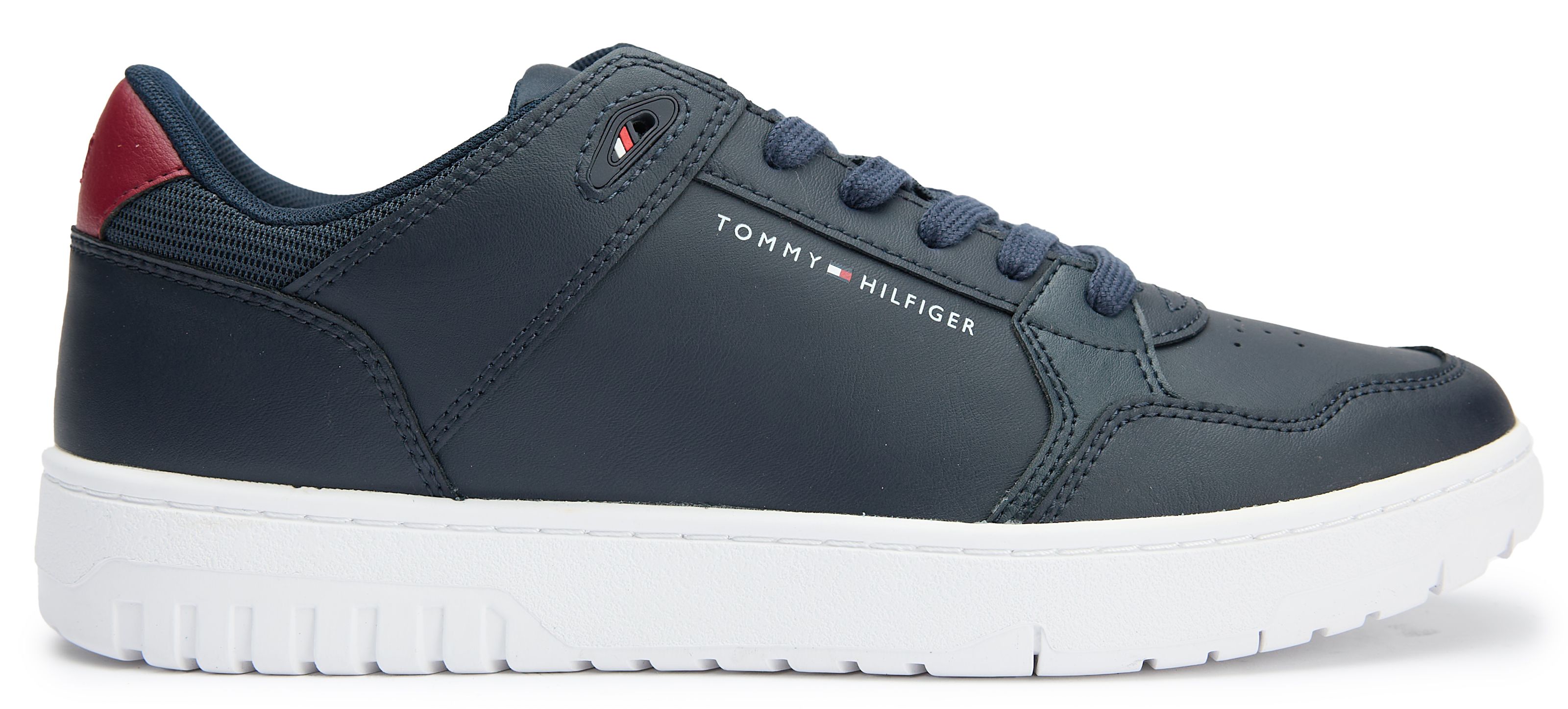 Mens Tommy Hilfiger Basket Core Lite Sneakers In Navy | Soletrader
