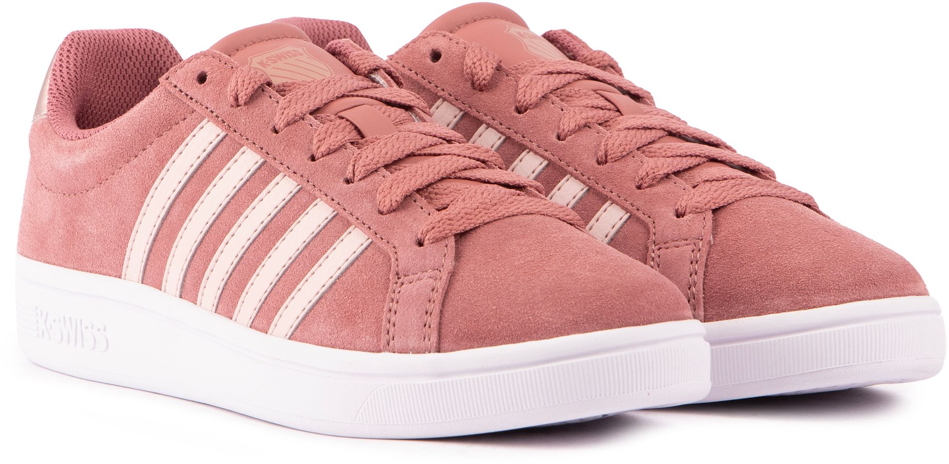 Womens K Swiss Court Tiebreak Trainers In Pink Soletrader