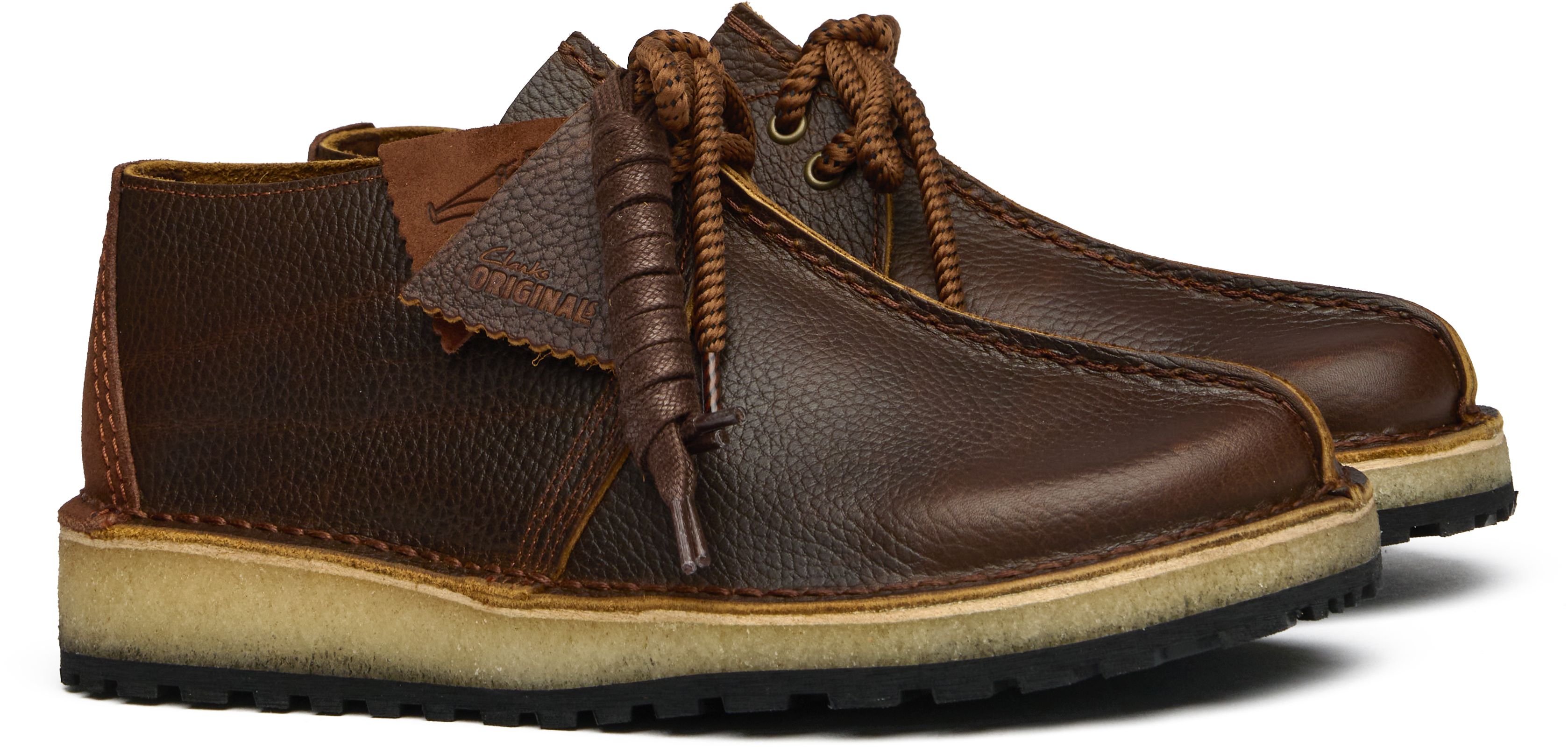 Mens Clarks Trek Scout Shoes In Brown | Soletrader display picture 1