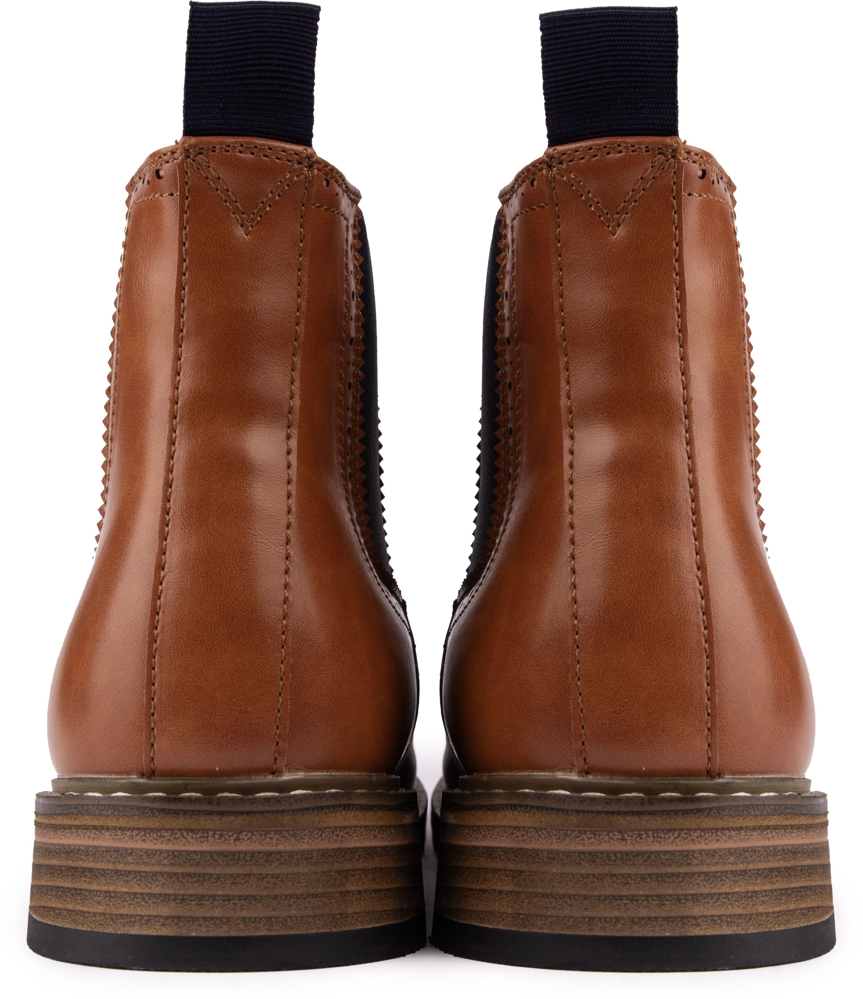 Ben Sherman Tan Brent Leather Plain Tor Boots Amazon.com | Ben Sherman Arthur Leather Men main image 2