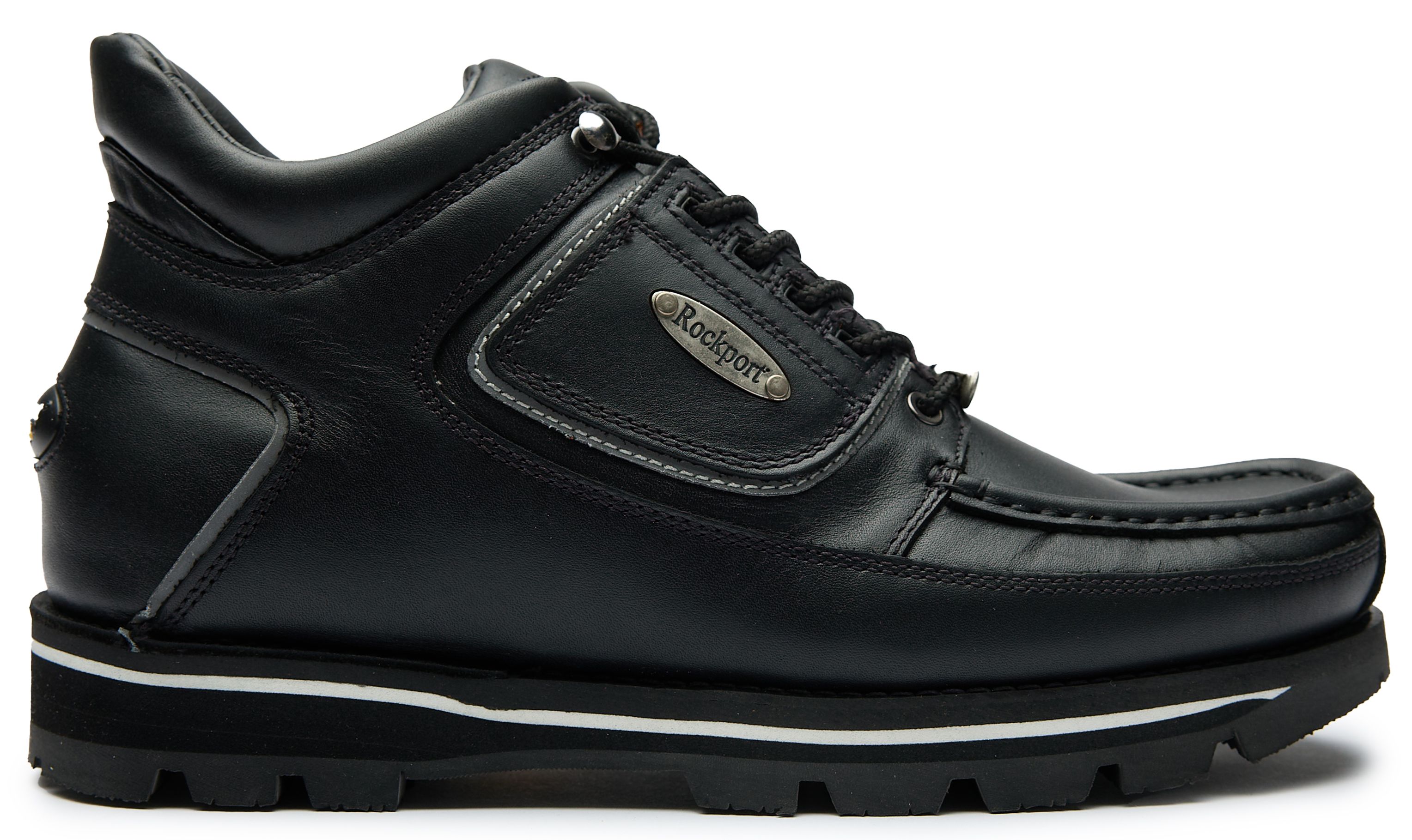 Mens Rockport Umbwe Millennium Hiker Boots In Black Silver  display picture 3
