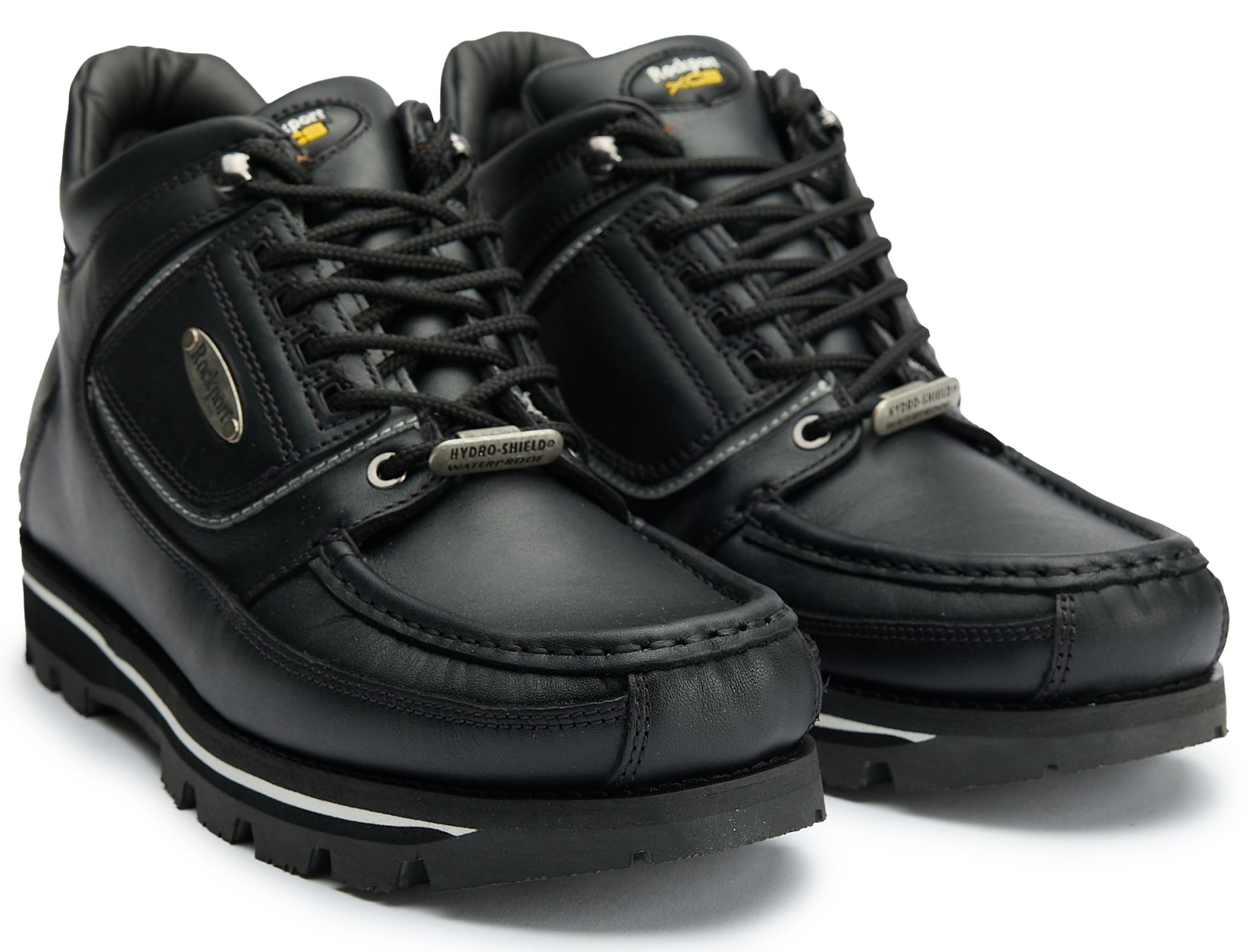 Mens Rockport Umbwe Millennium Hiker Boots In Black Silver 