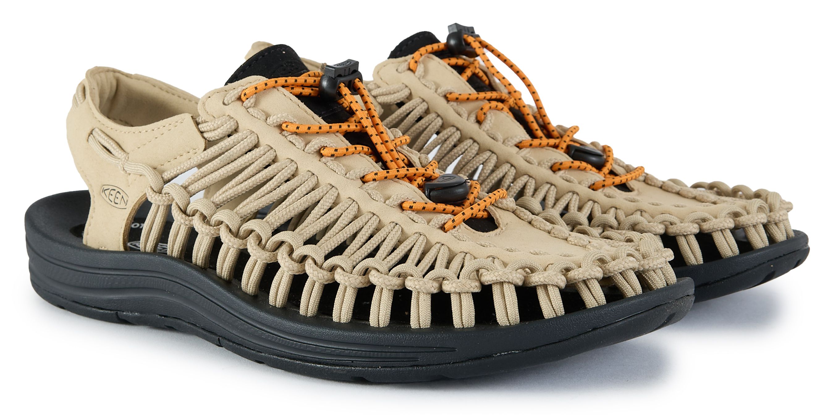 KEEN Men\'s Uneek Bungee Corded Fisherman Sandals, Tan/ Safari, 11 Men main image 2