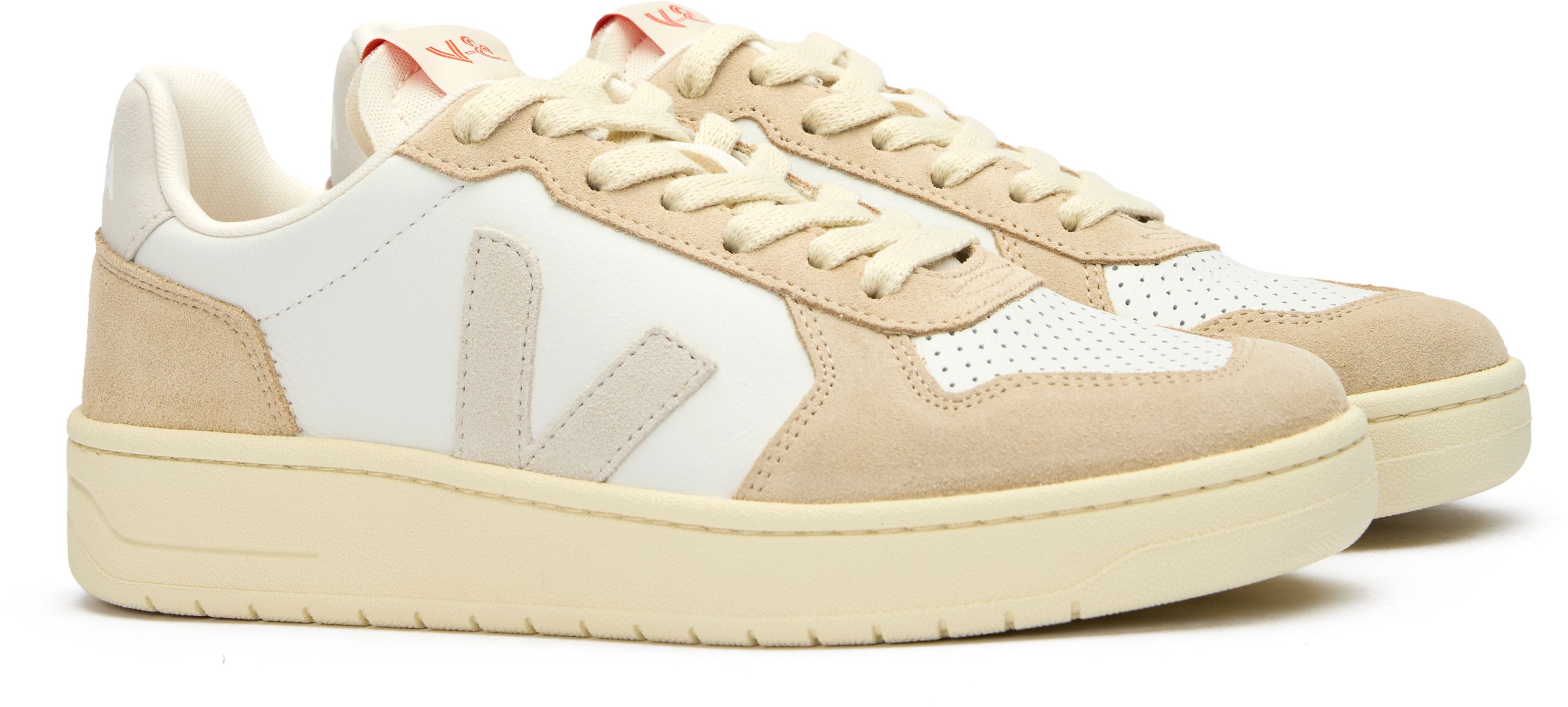 スニーカー VEJA SS25 SNEAKER \"V-82\" (VE3320756 EX WHITE NATURALALMOND) V-82 LEATHER WHITE NATURAL ALMOND | VEJA