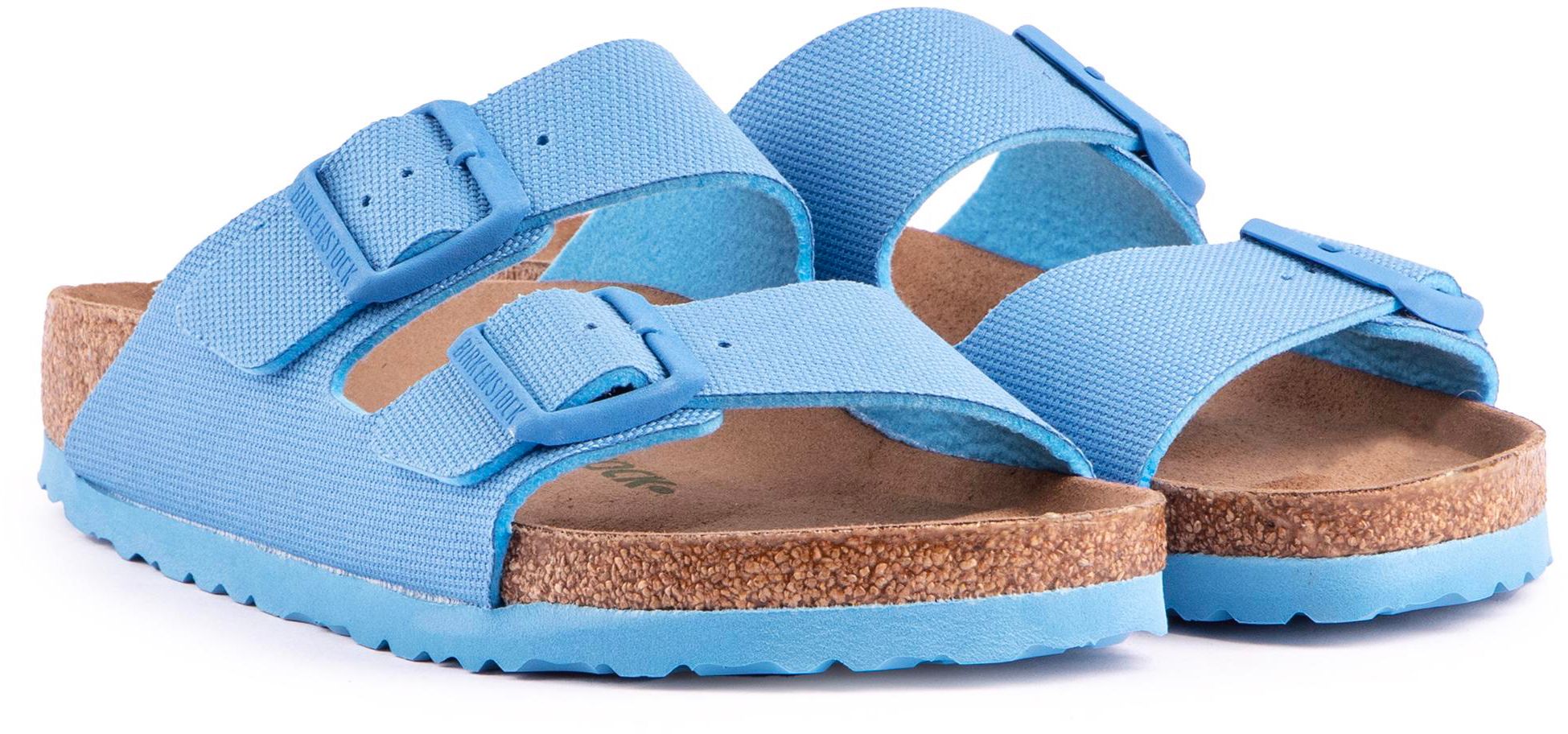 Damen Birkenstock Arizona Vegan Sandalen In Blau Soletrader