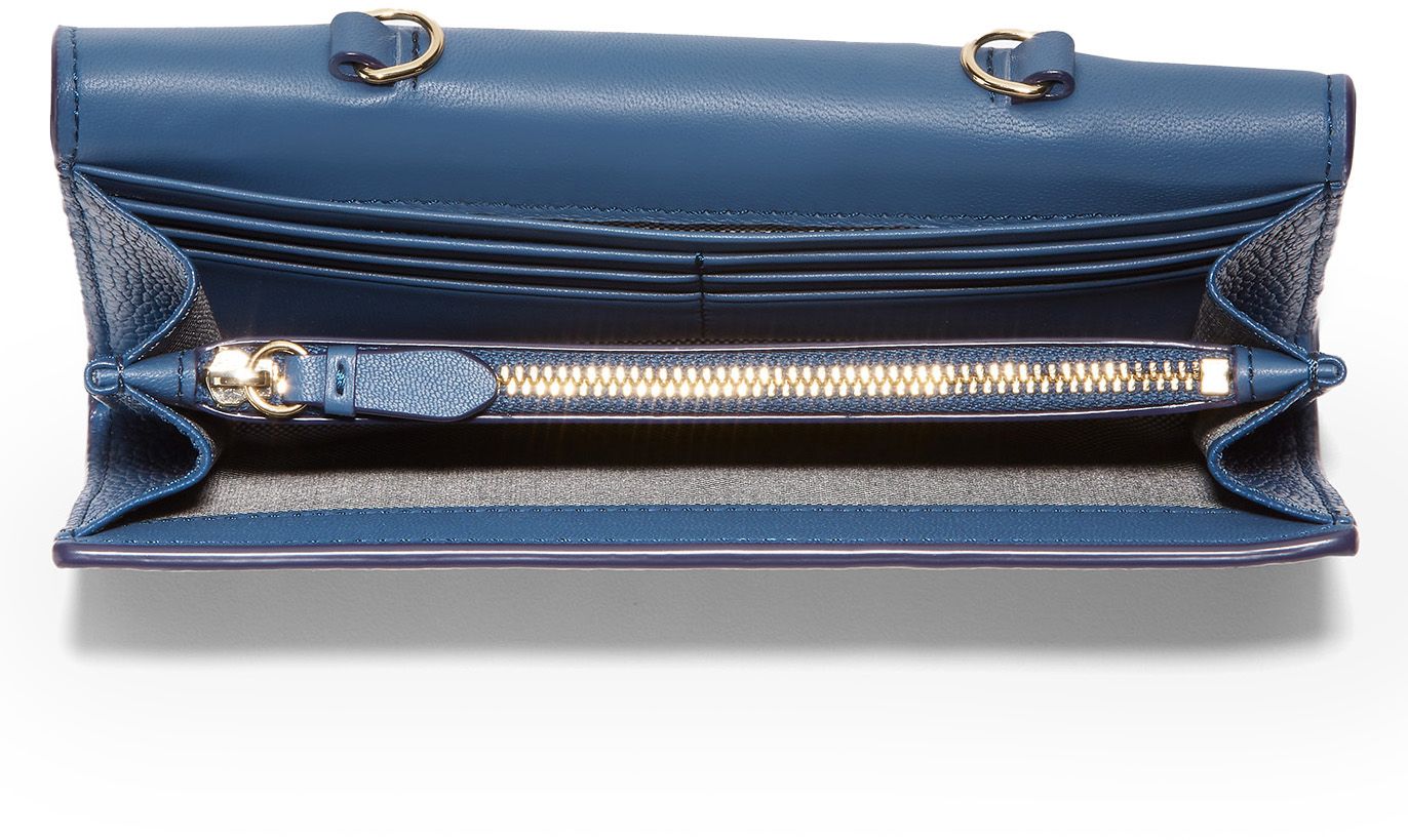 Womens Cole Haan Wallet On A Chain Wallet In Evening Blue
