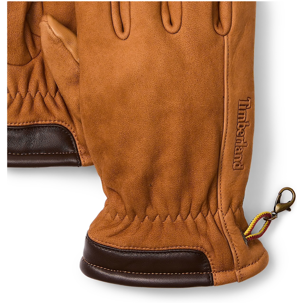 Mens Timberland Winter Hill Nubuck Gloves In Honey | Soletrader