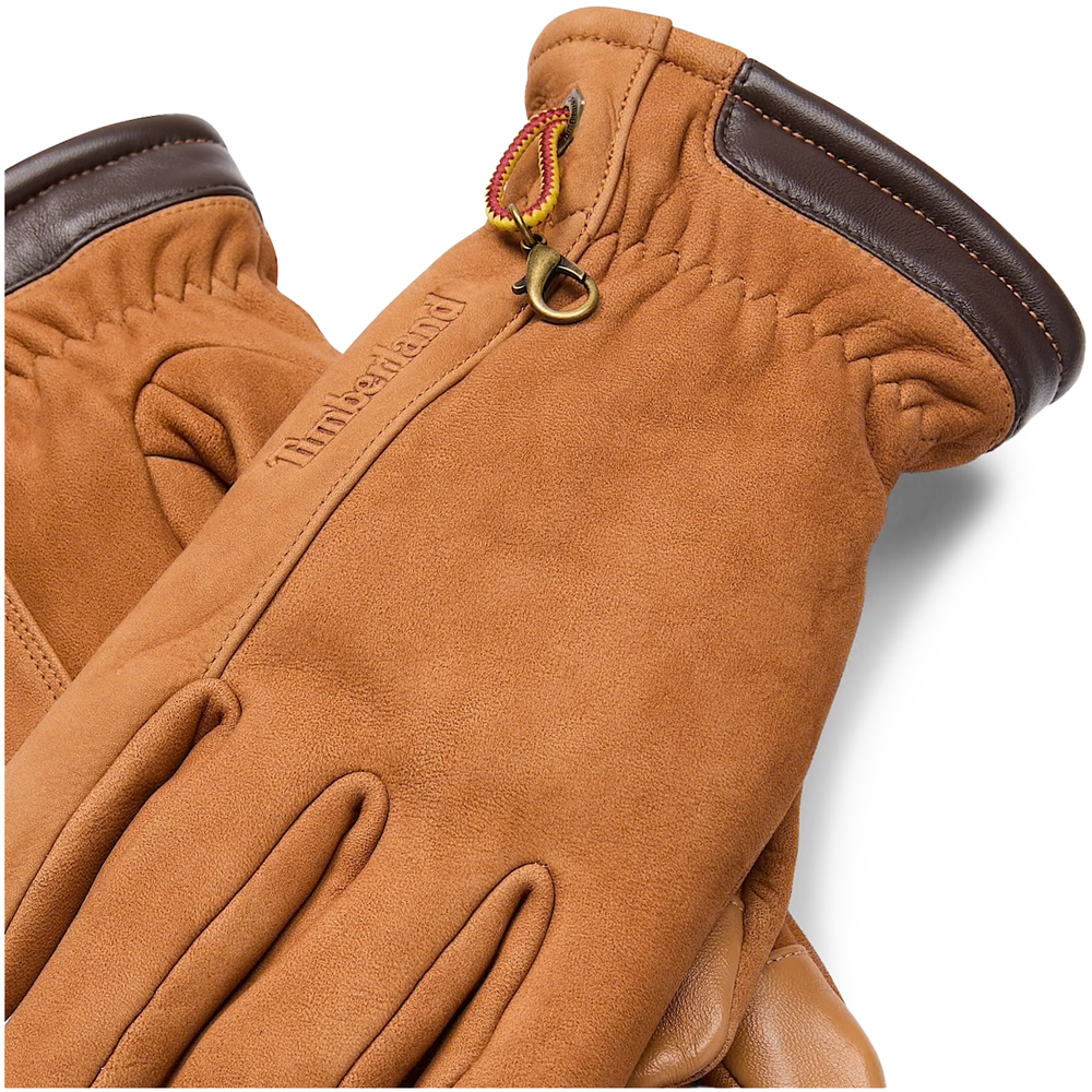 Mens Timberland Winter Hill Nubuck Gloves In Honey | Soletrader
