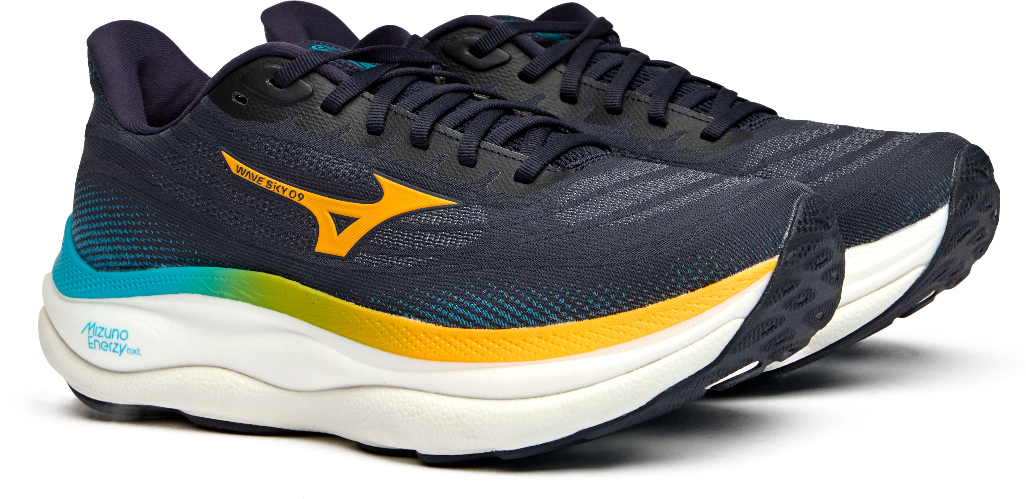 Mens Mizuno Wave Sky 9 Sneakers In Baritone Blue | Soletrader