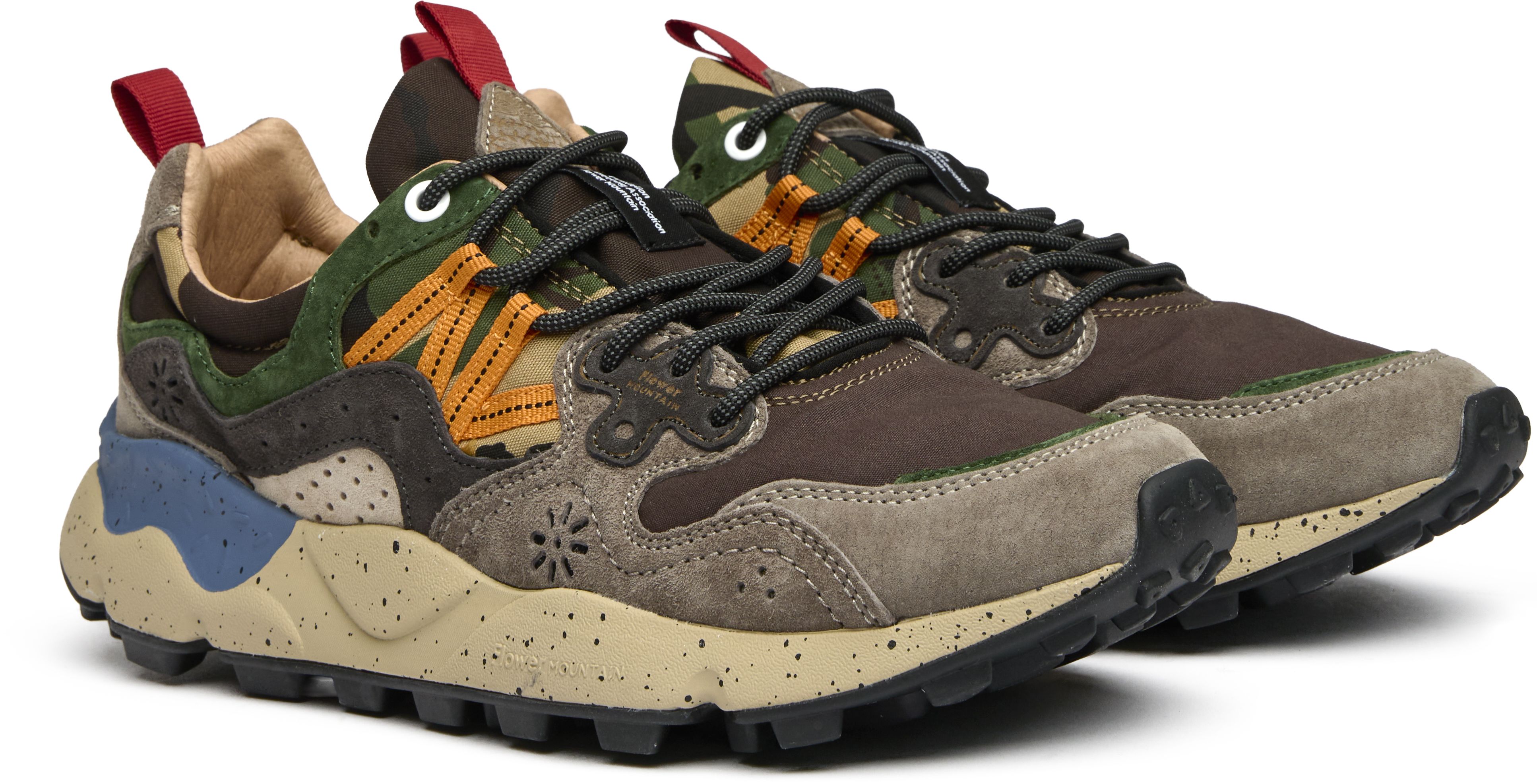 Mens Flower Mountain Yamano 3 Sneakers In Multi | Soletrader