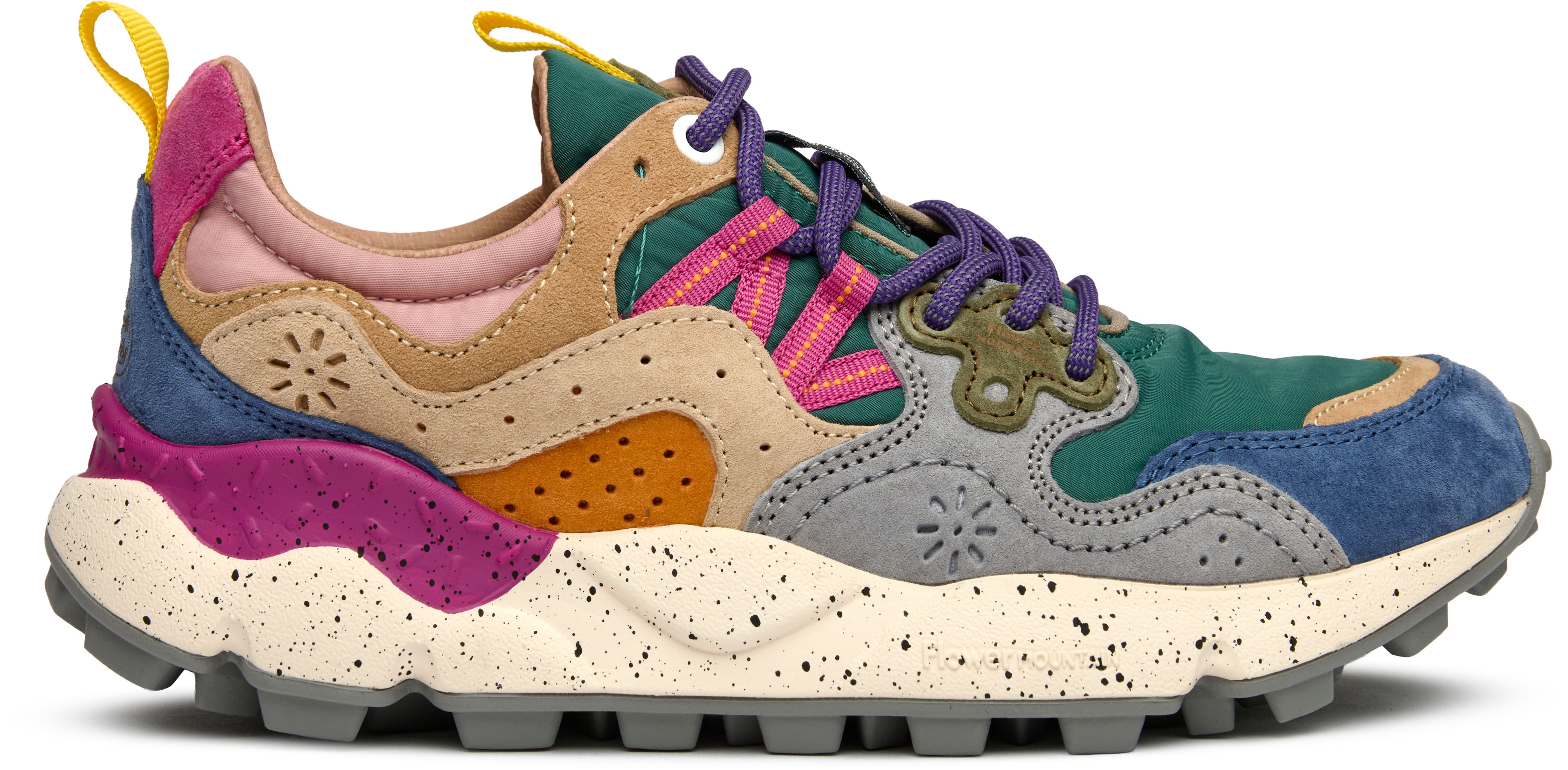ピュアフローラ やま Womens Flower Mountain Yamano 3 Sneakers In Multi | Soletrader