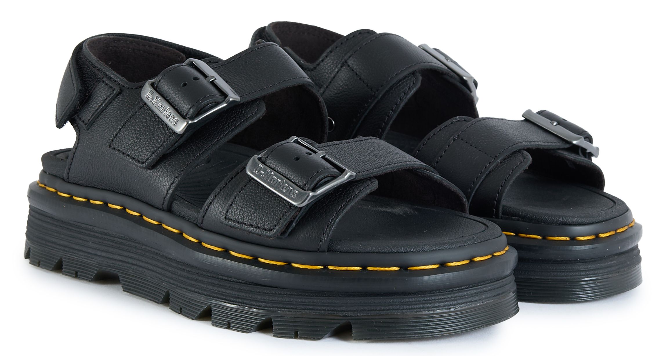 Womens Dr Martens Zebzag Sandals In Black | Soletrader