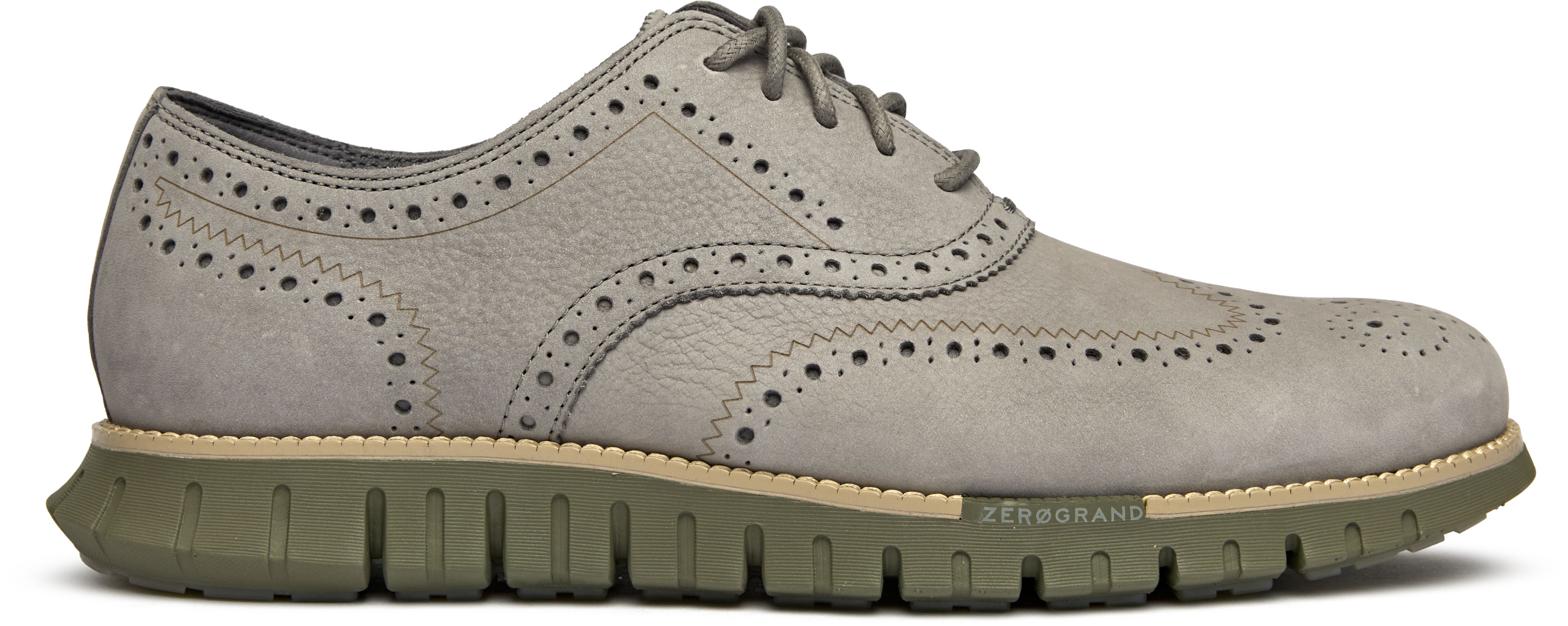 Cole Haan Men 10.5 Gray Beige ZeroGrand Oxford C31256 Suede Leather Lightweight Men main image 4